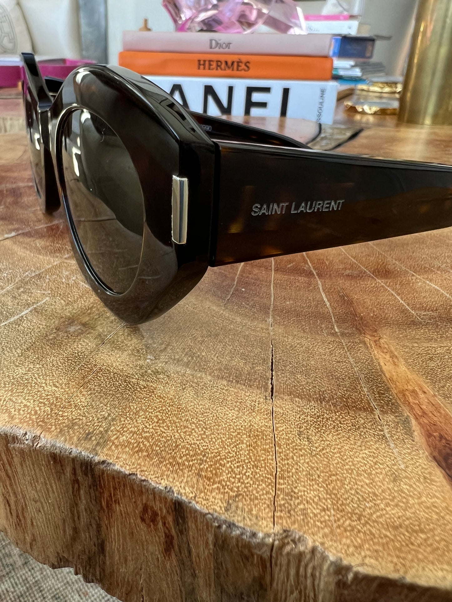 Saint Laurent Oval Cat Eye Sunglasses