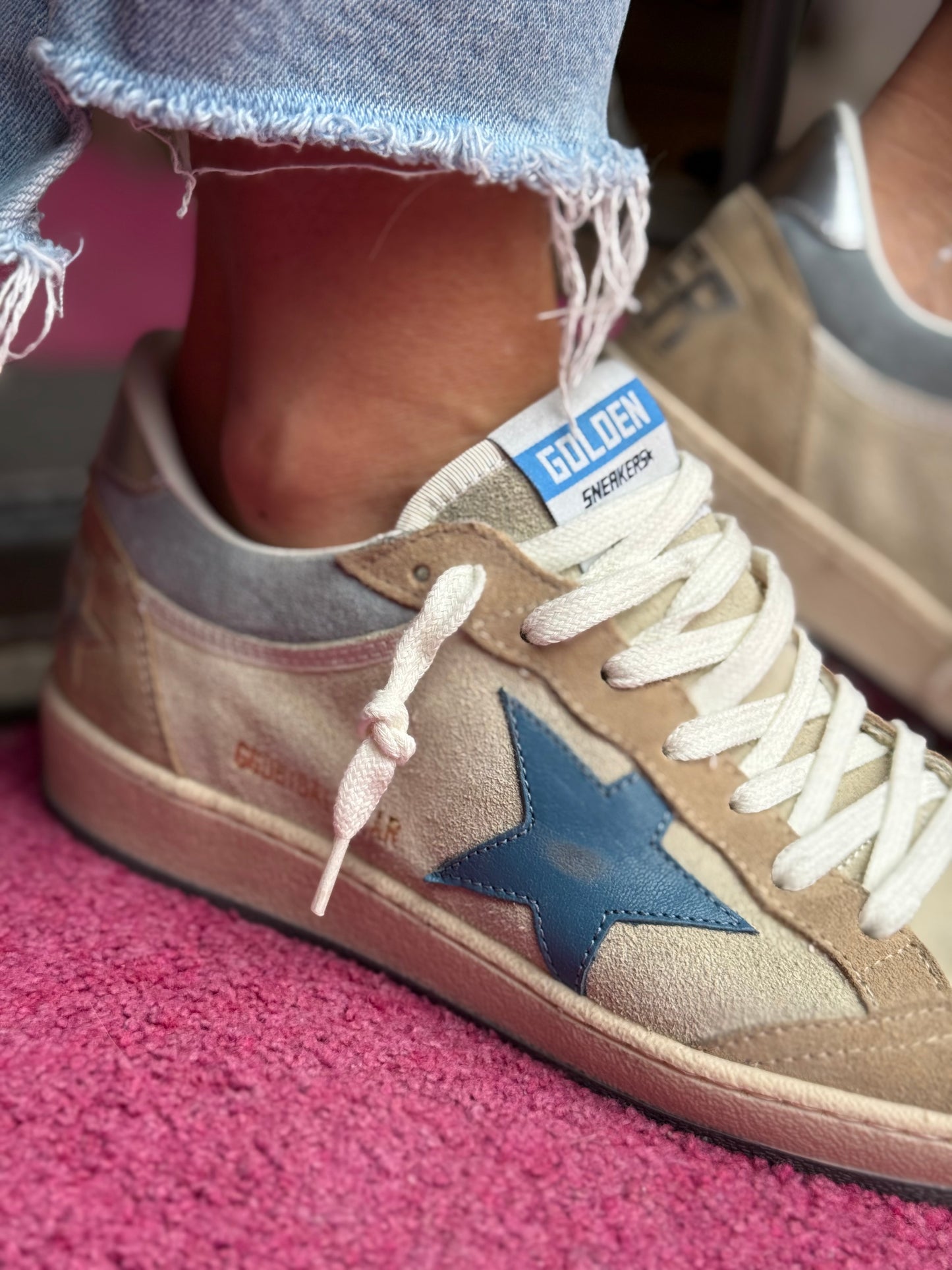 GG Ballstar Blue Star Suede