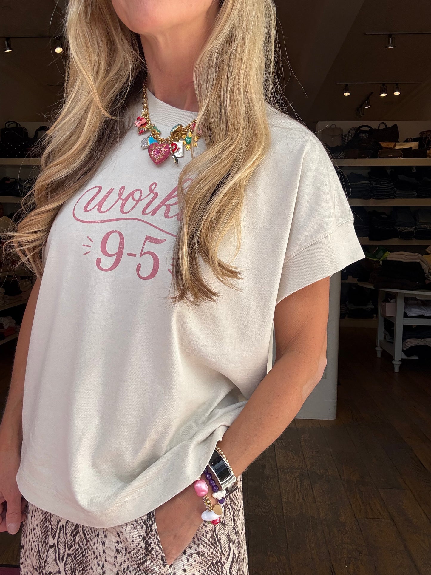 Two Skirts "workin' 9-5" Tee