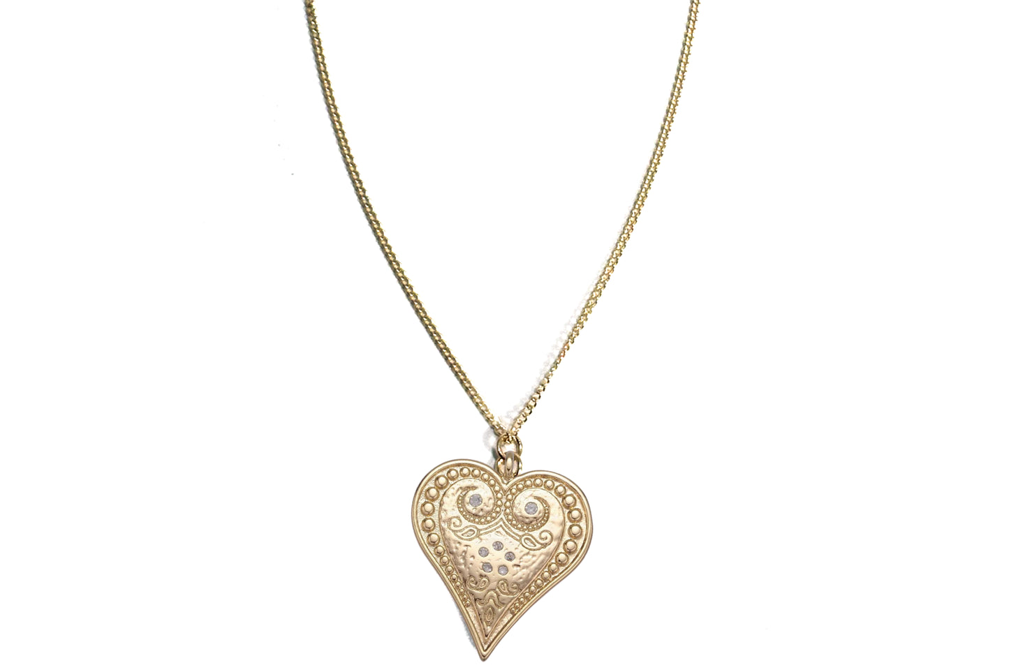 Rachel Nathan Paisley Heart necklace