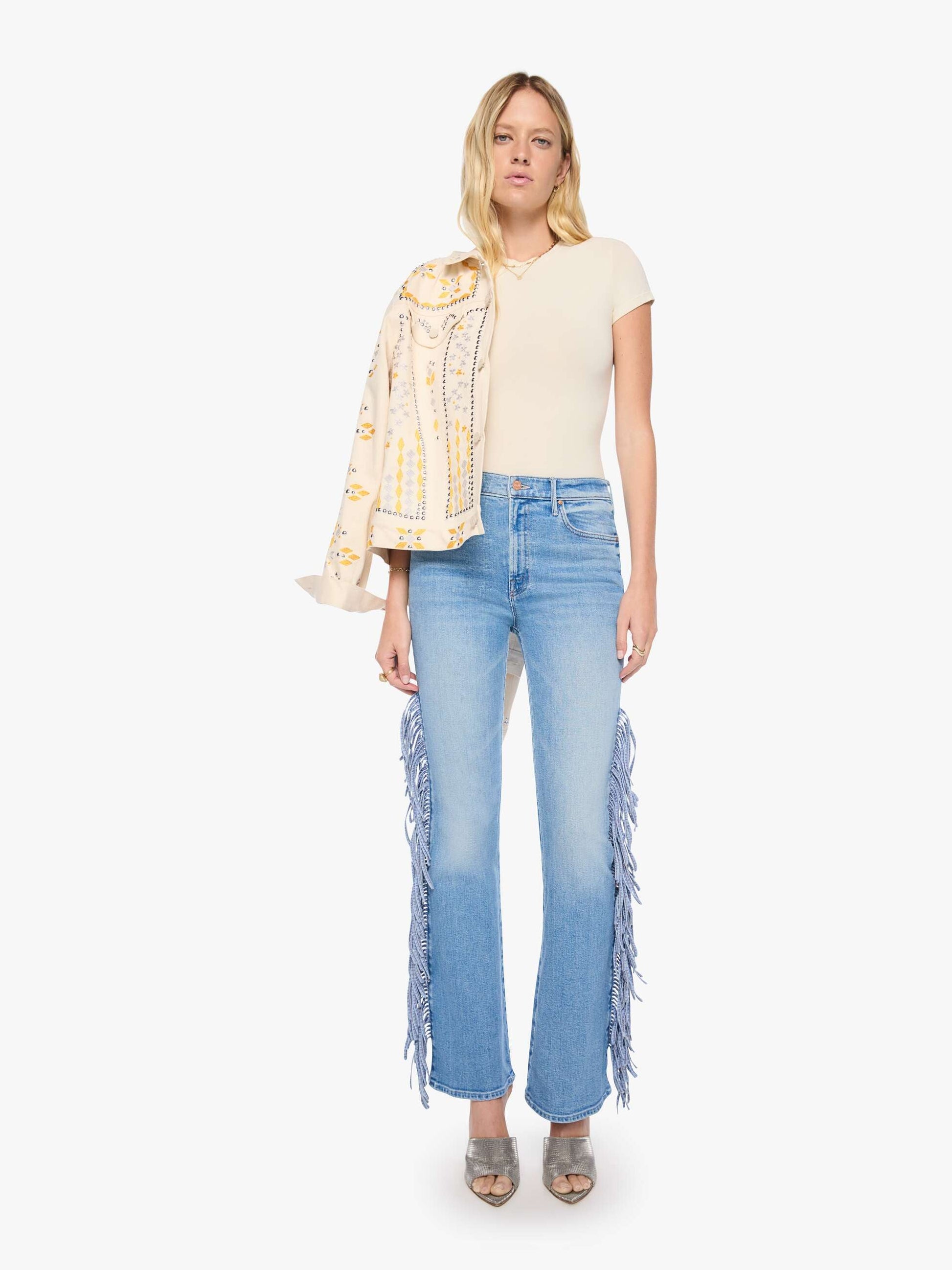 Mother Fringe Desperado Sneak in Saddle Up, full front view