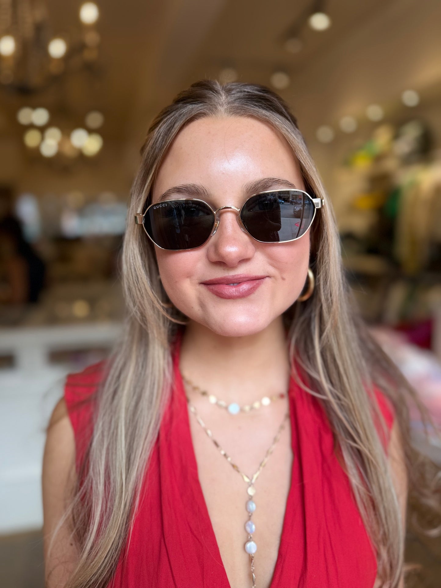 Gucci Metal Frame Sunglasses