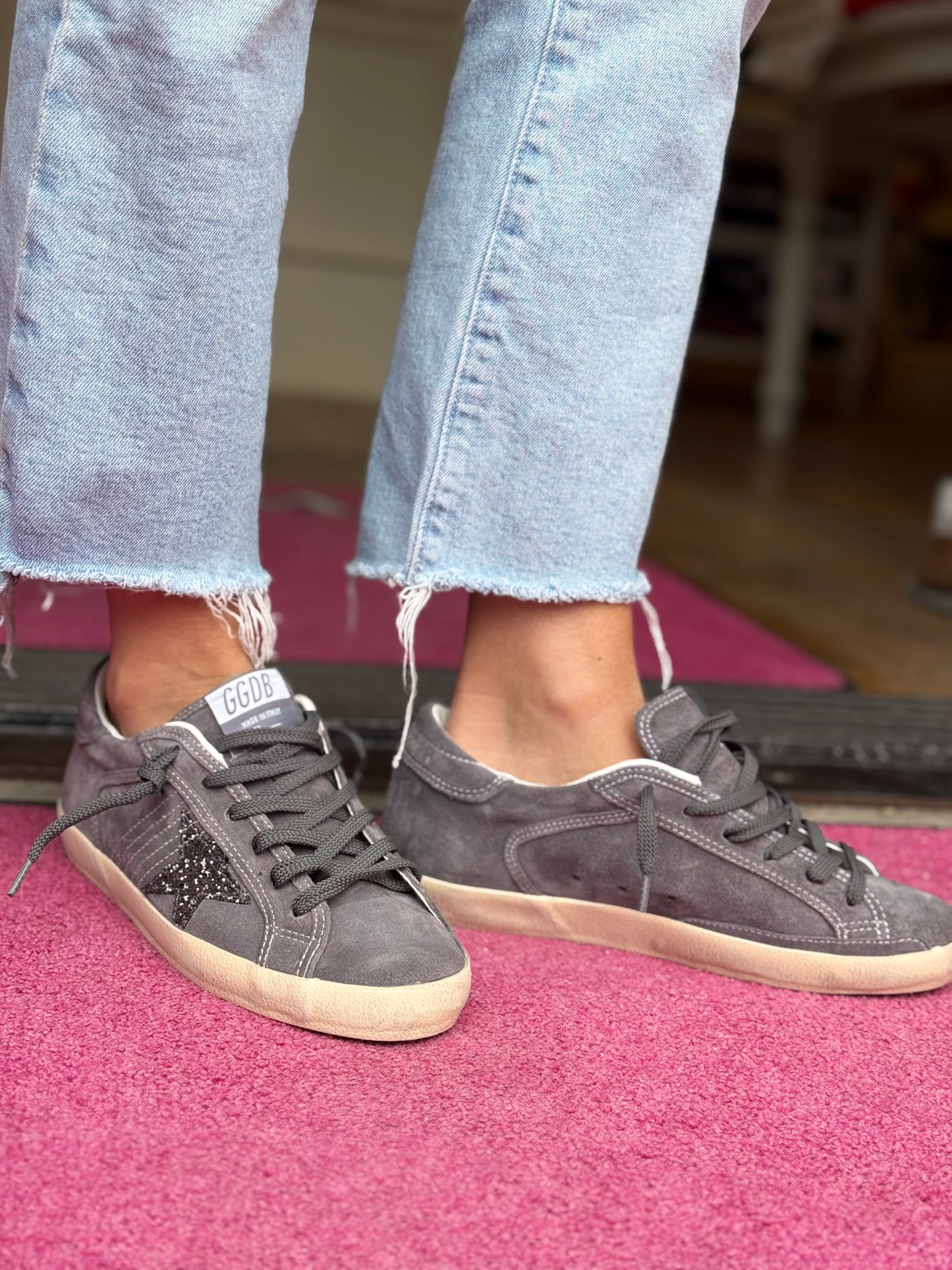 GG SuperStar Suede GlitterStar