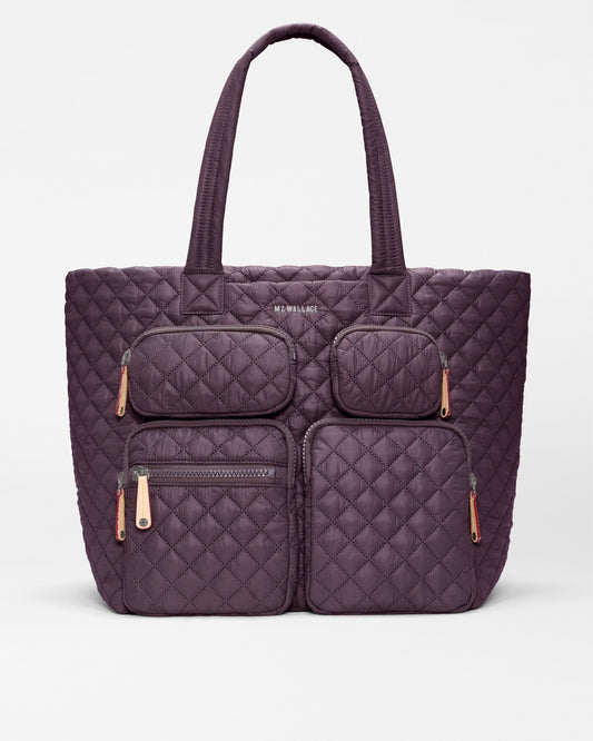 MZ Large Metro Travel Tote III in Raisin, front view