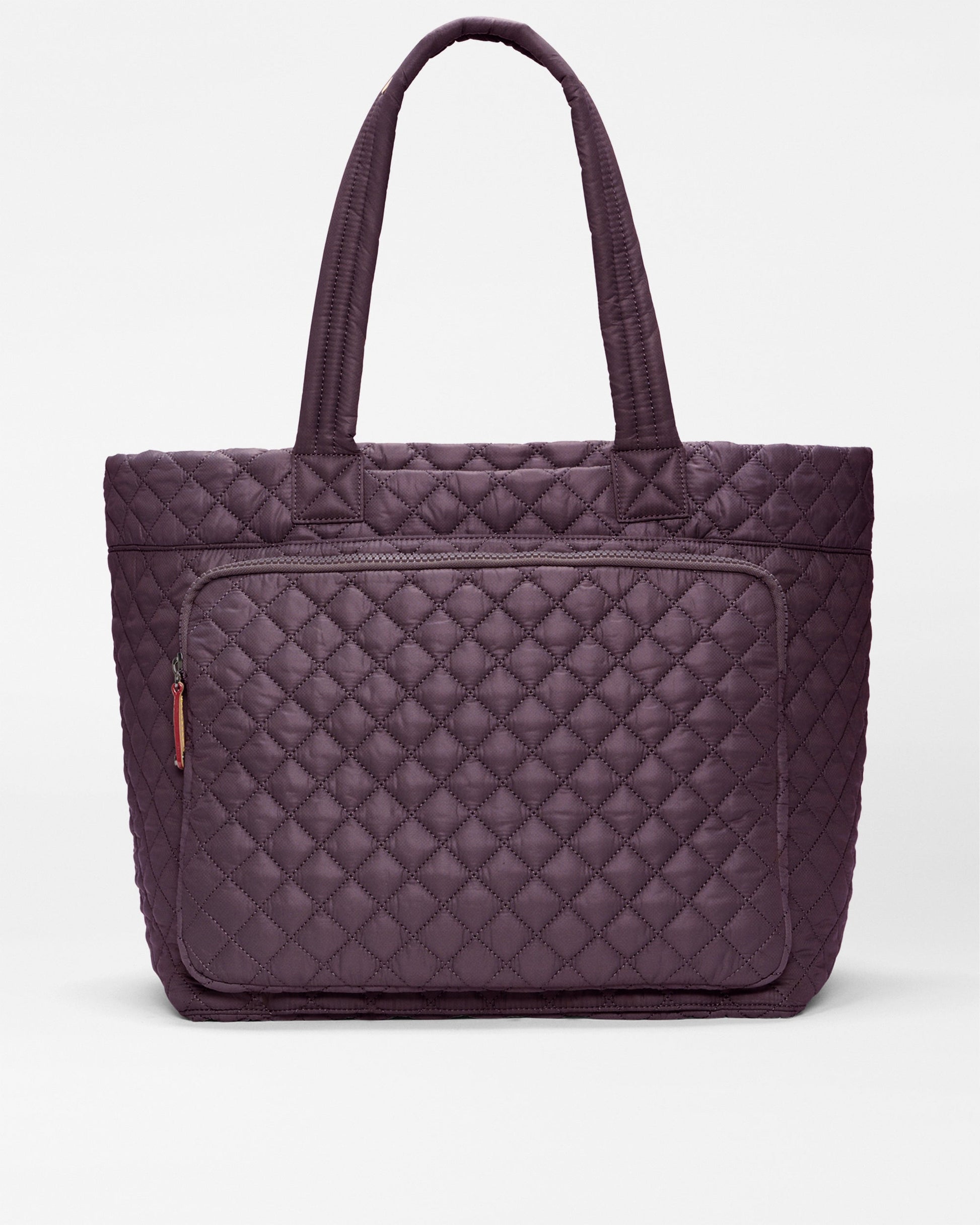 MZ Large Metro Travel Tote III in Raisin, interior view