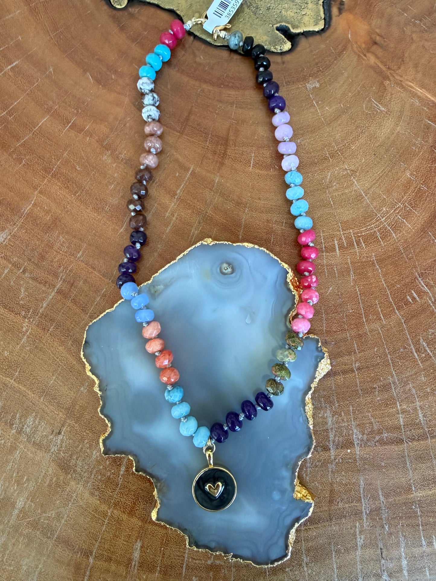 Gems by SJ Black Heart Necklace