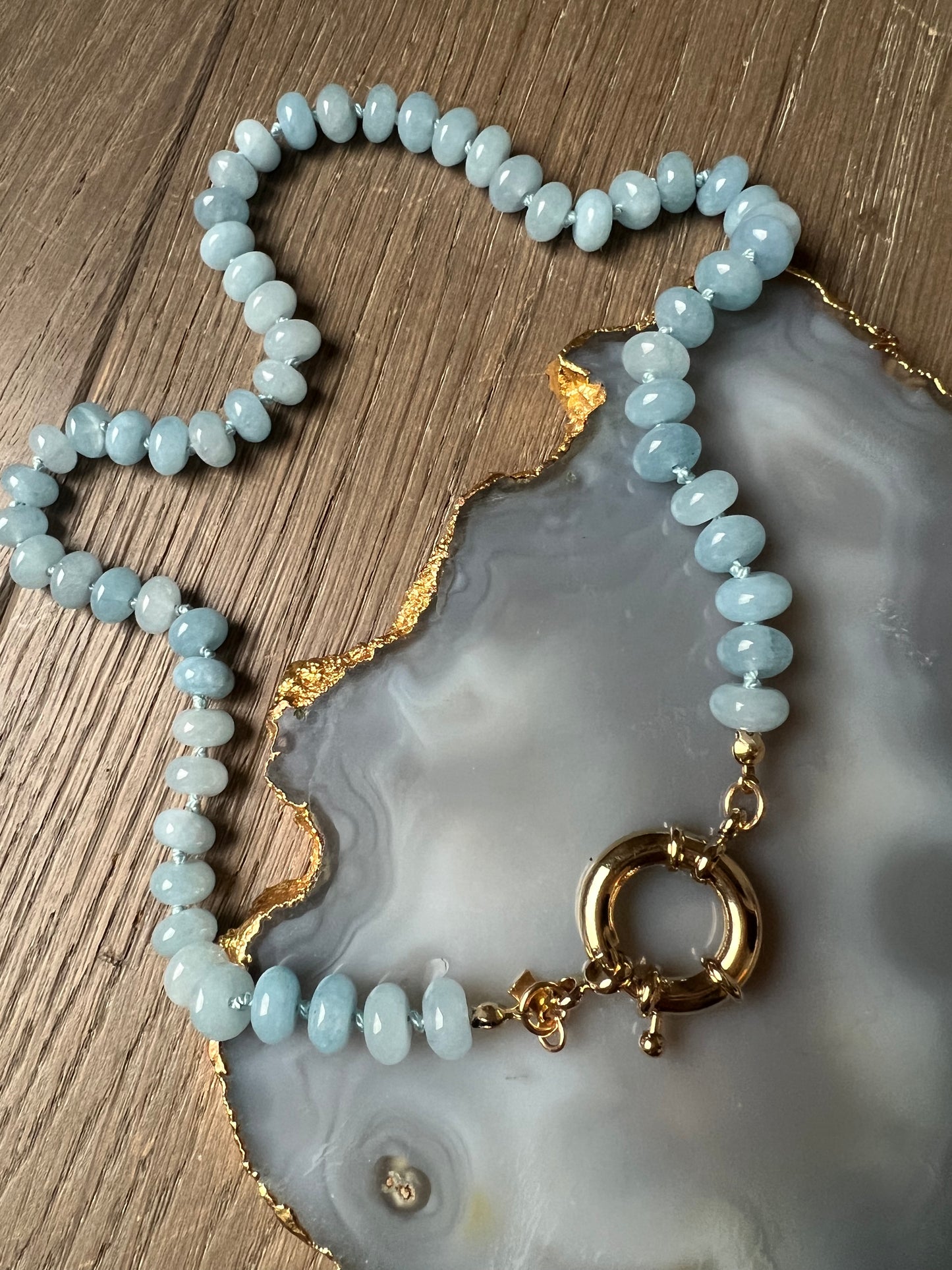 Cristina V Light Blue Lifesaver Necklace