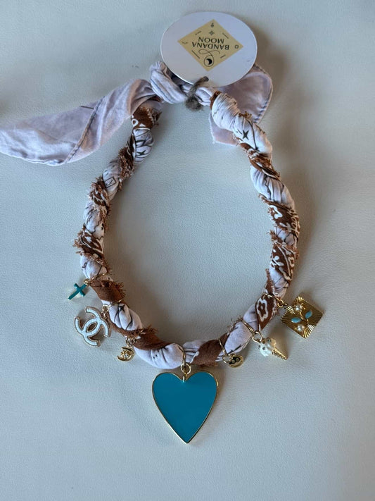 Bandana Moon Twisted Necklace