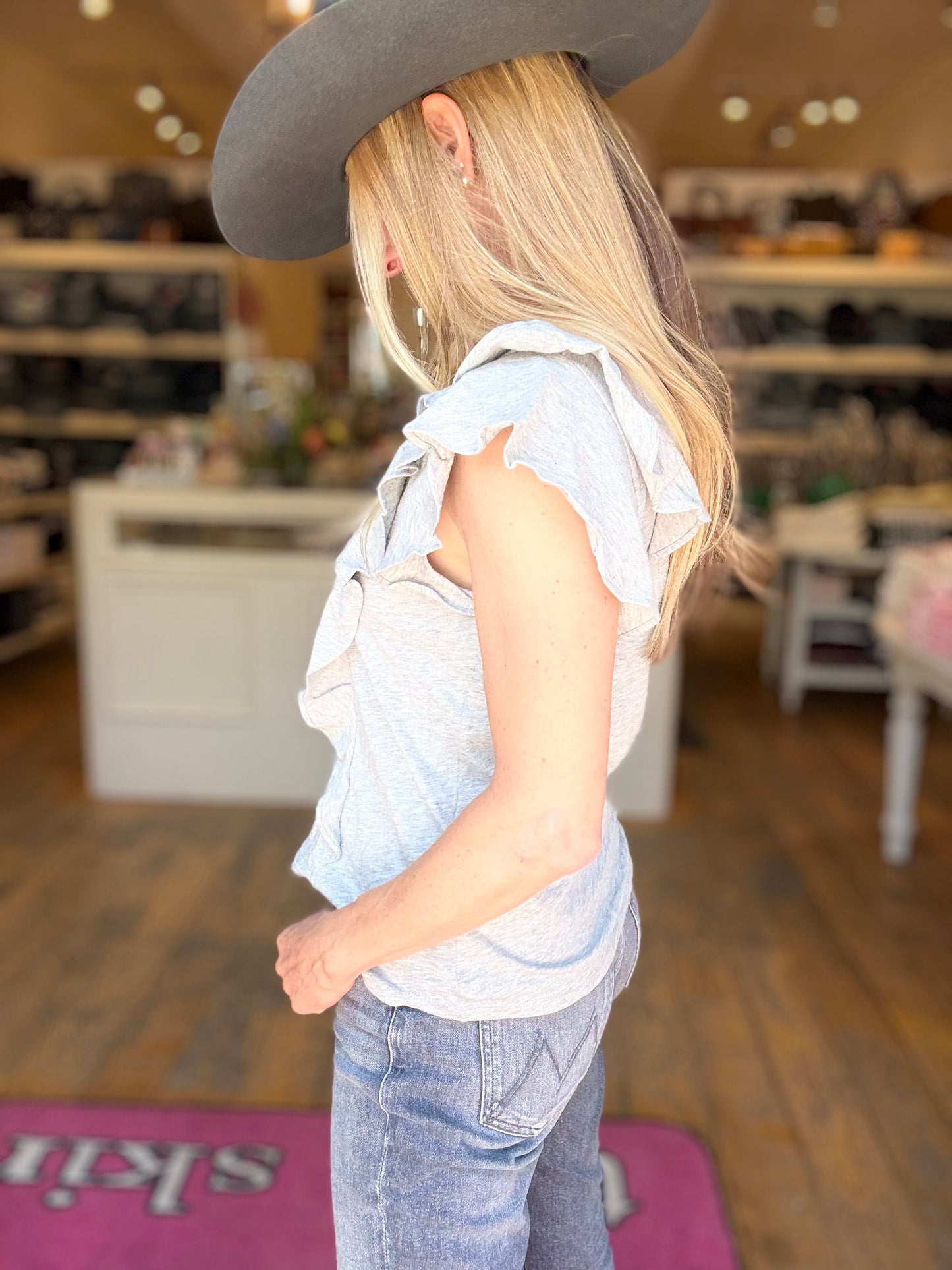 Veronica Beard Bea Ruffle Tee