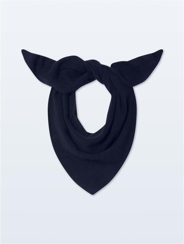 White + Warren Cashmere Neckerchief in Deep Navy, product view