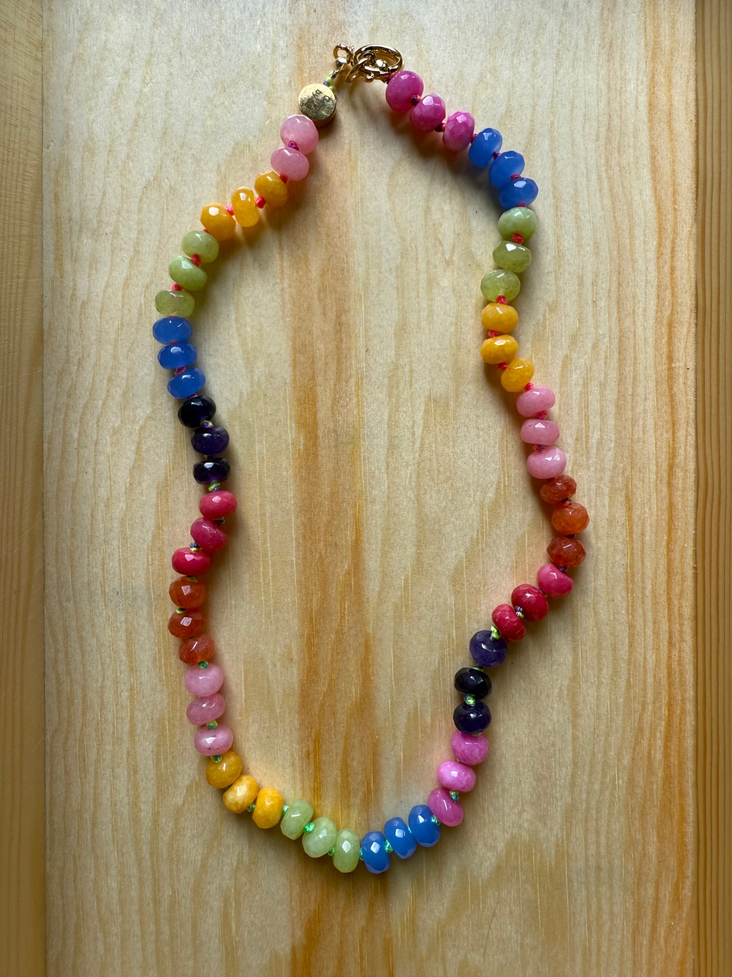 Gems by SJ Rainbow Cluster Bead Necklace