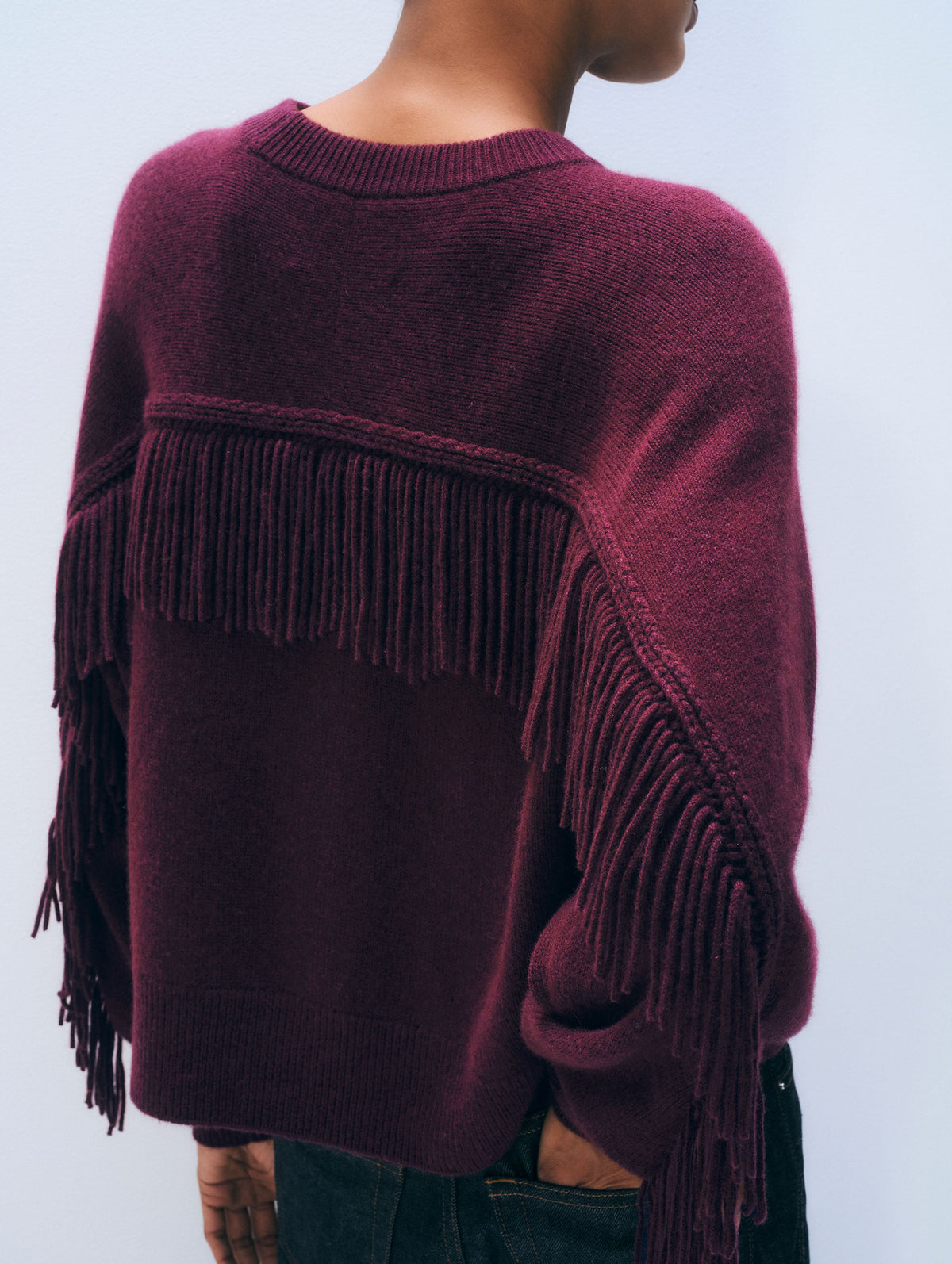 W&W Fringe Crew in Oxblood, back
