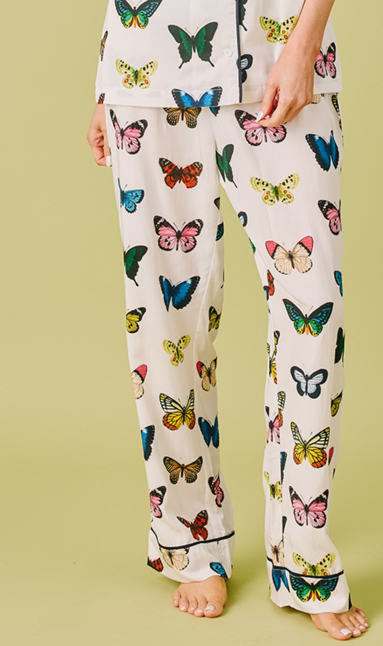 Katie Kime Butterfly PJ Pants set
