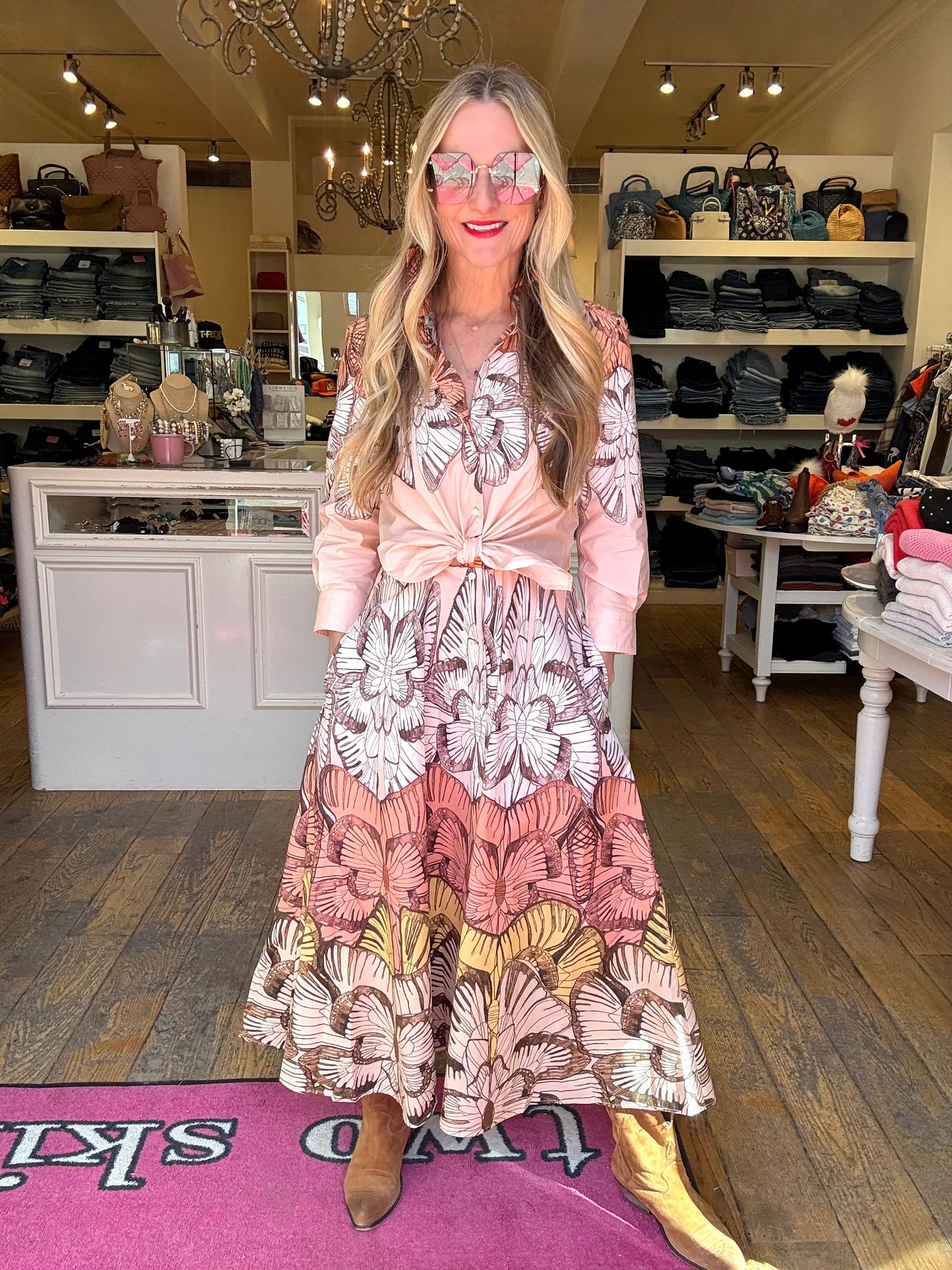 Sara Roka Butterfly Tie Dress
