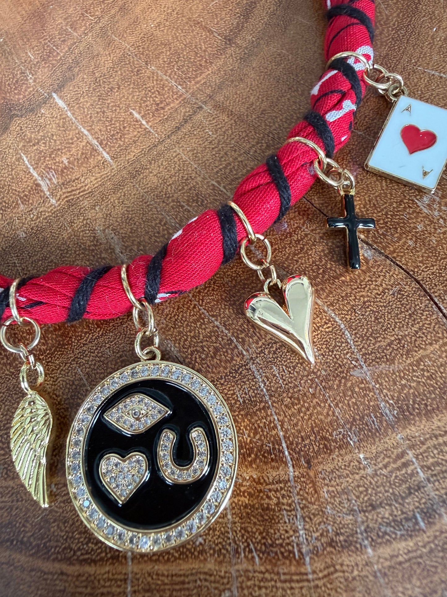 Bandana Moon Twisted Necklace