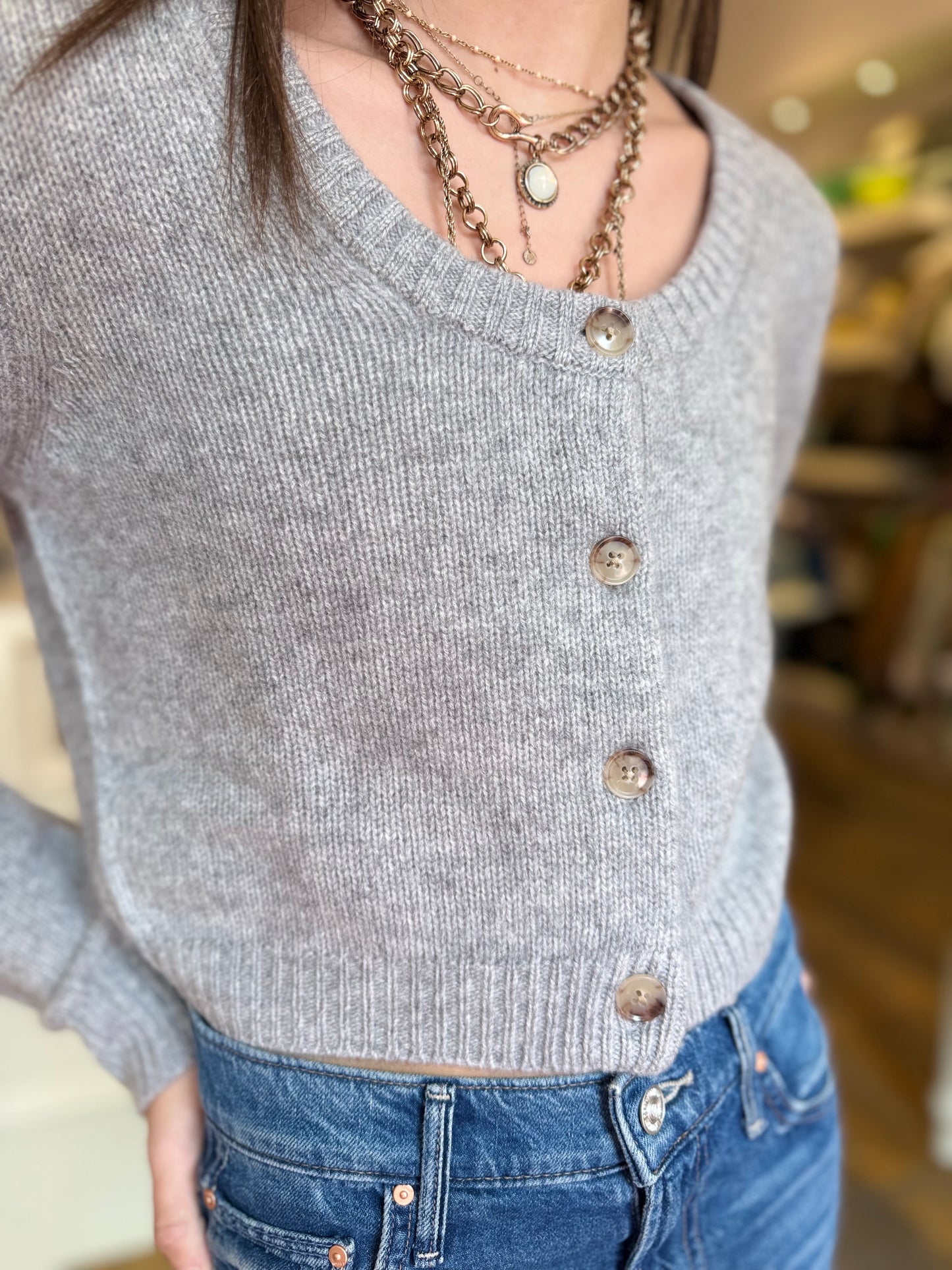 W+W Scoop Crop Cardi