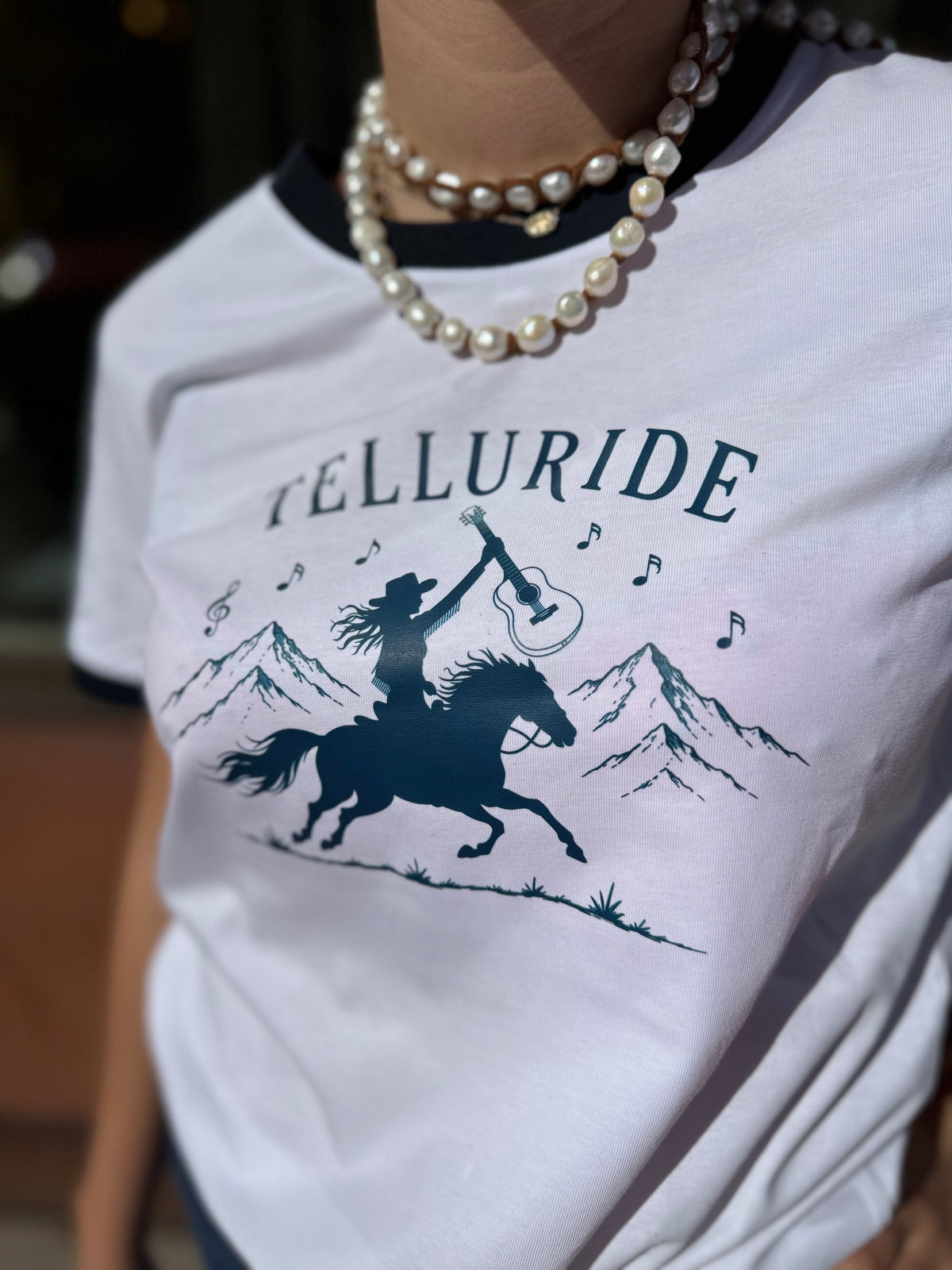 Two Skirts Telluride Blues Tee