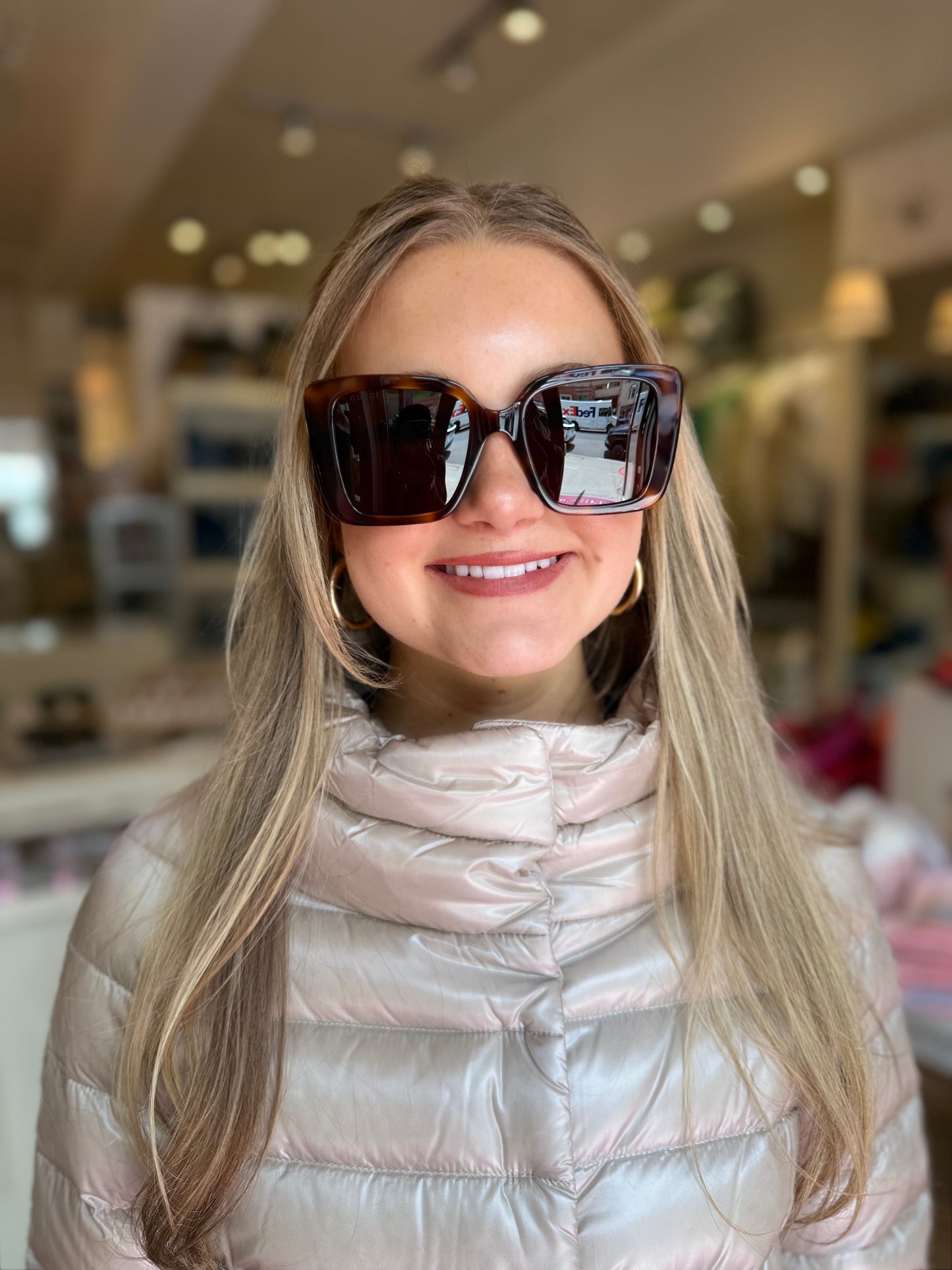 Gucci Tortoise Large Sunglasses