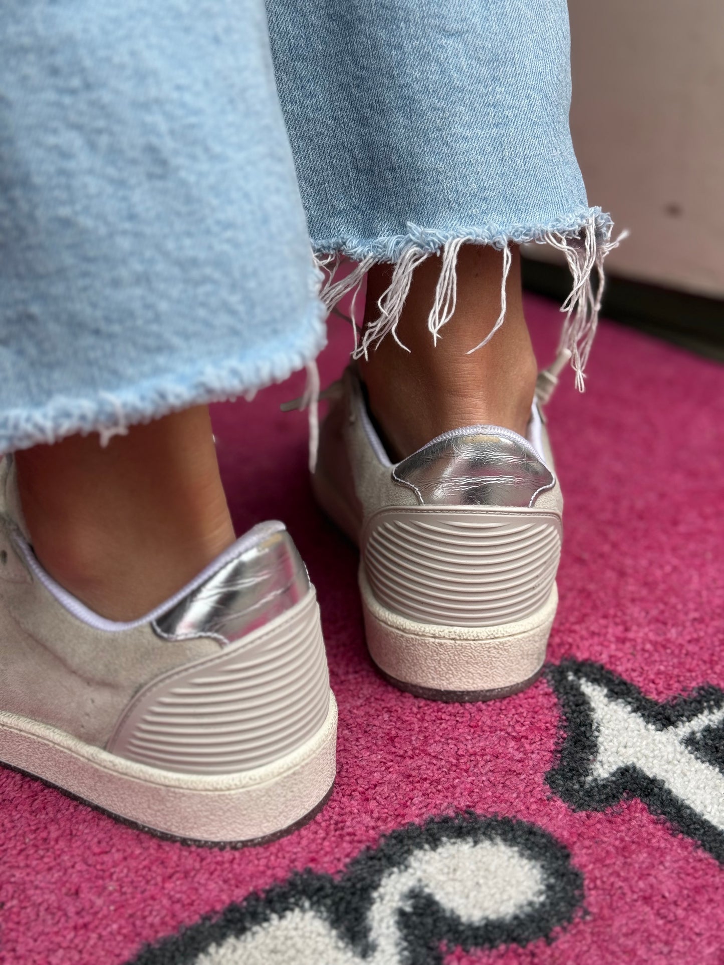 GG Ballstar Grey Suede