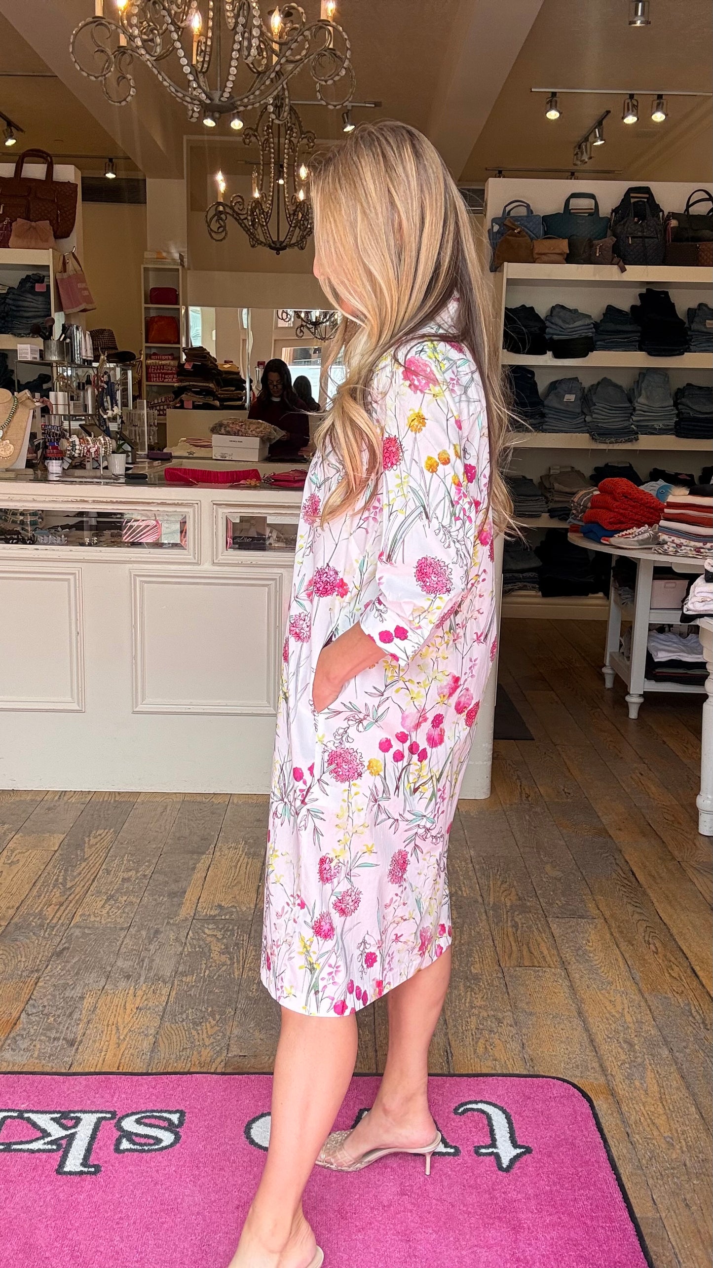 Caliban Floral Shirt Dress
