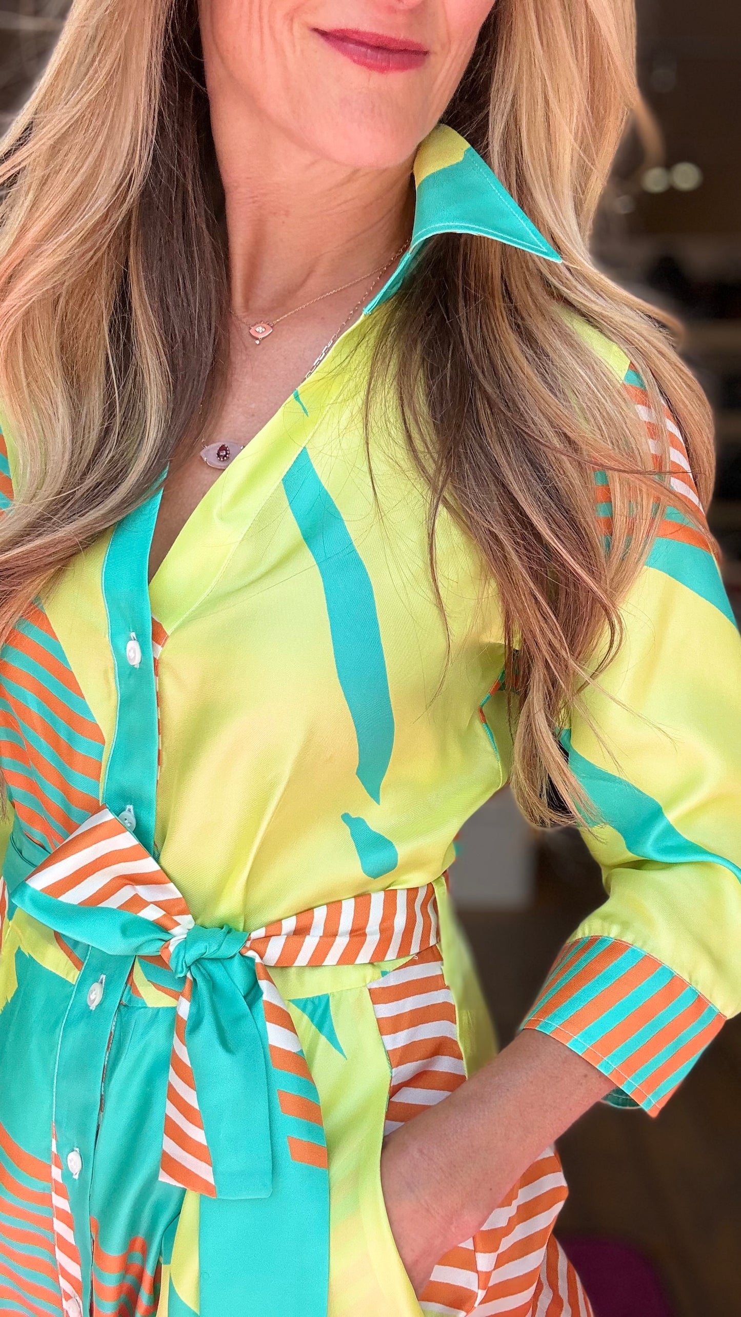 Le Sarte Miami Silk Dress