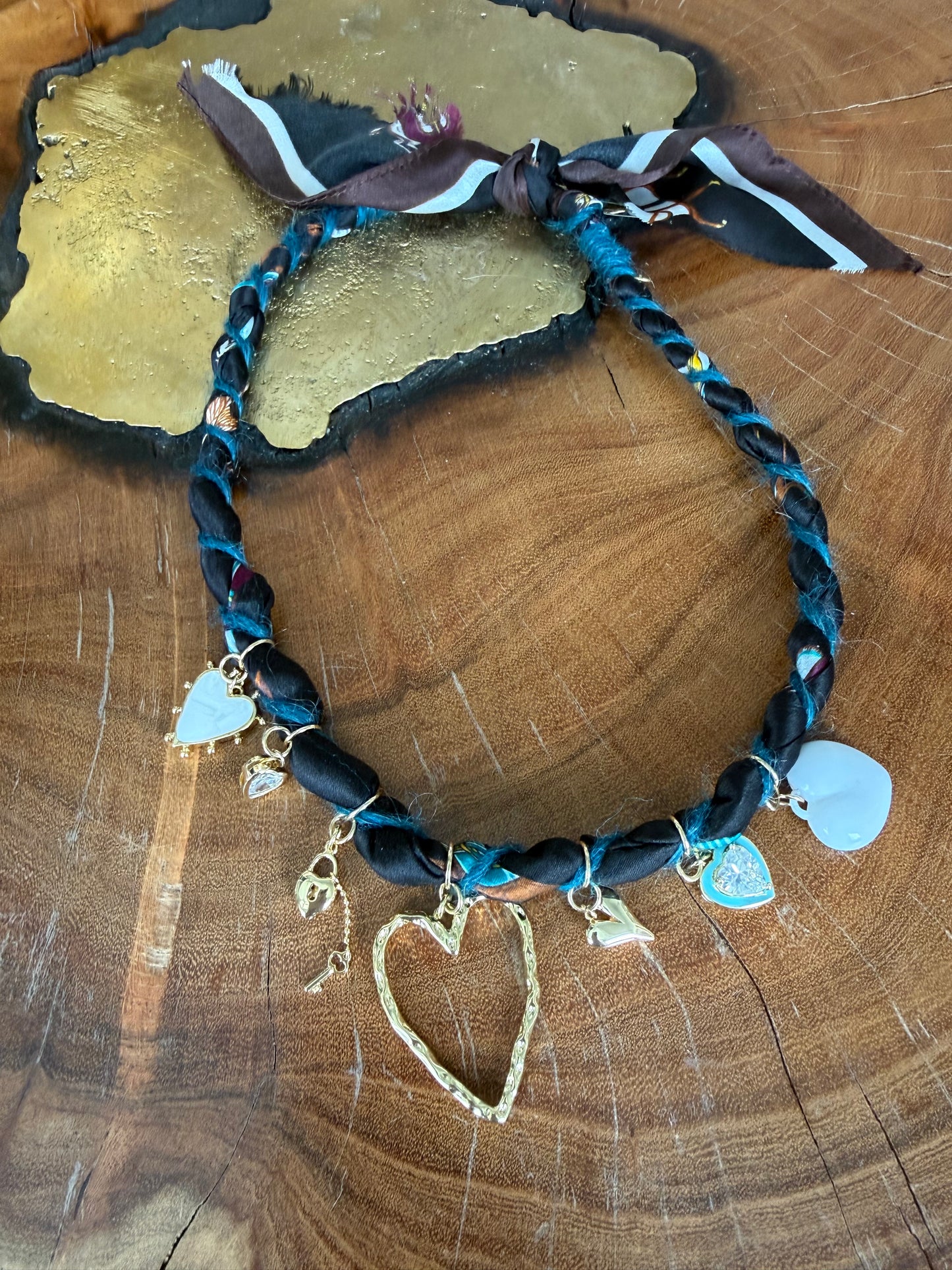 Bandana Moon Twisted Necklace