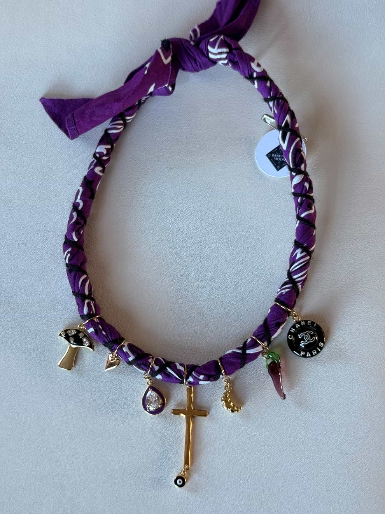 Bandana Moon Twisted Necklace