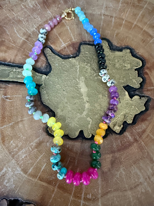 Gems by SJ Colorful Bead Necklace