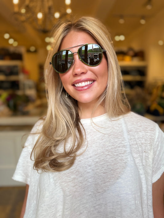 Gucci Green Aviator
