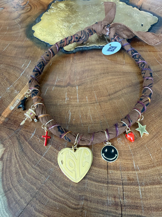 Bandana Moon Twisted Necklace