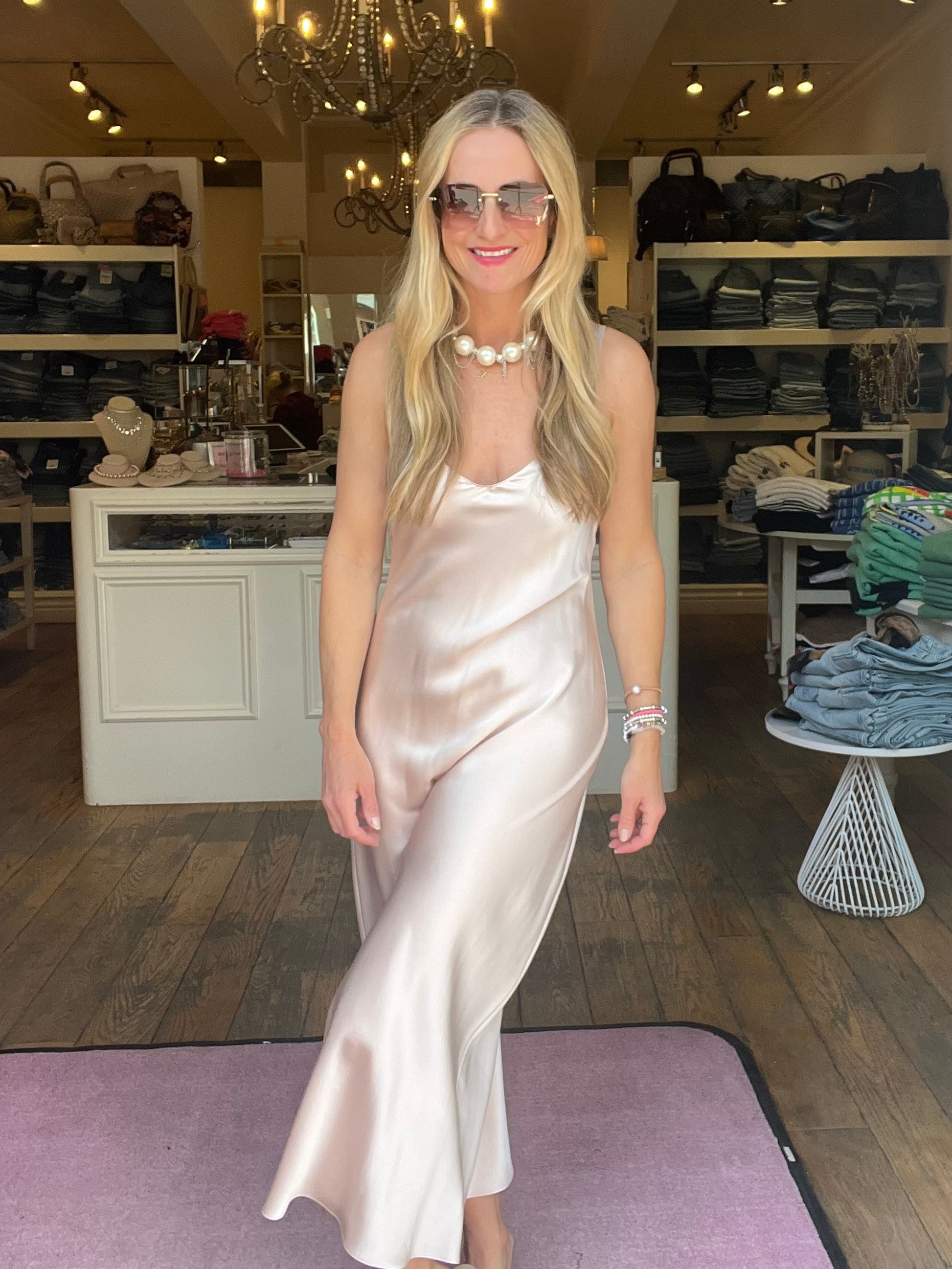 sablyn silk dress Sablyn Brown Silk Midi Dress by Sablyn