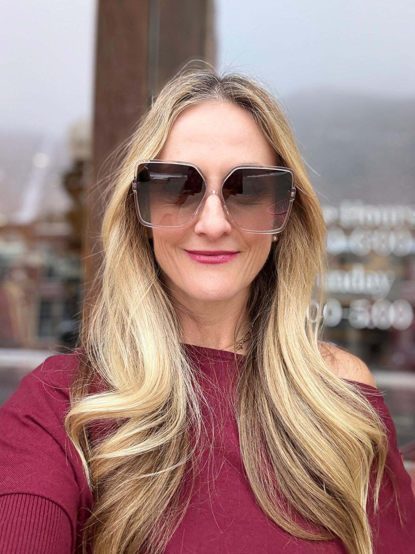 YSL Betty Oversized Square Sunglasses