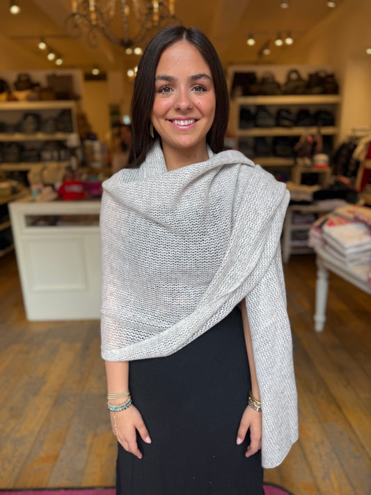 W+W Cashmere Mesh Wrap