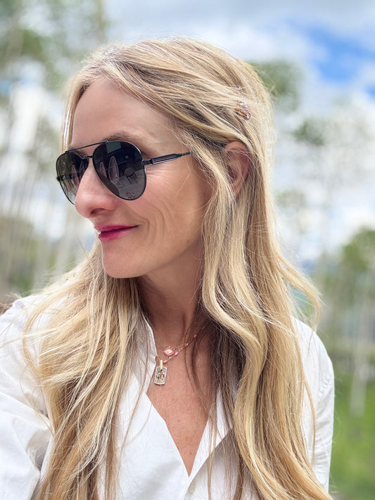 Gucci Black Aviator Sunglasses