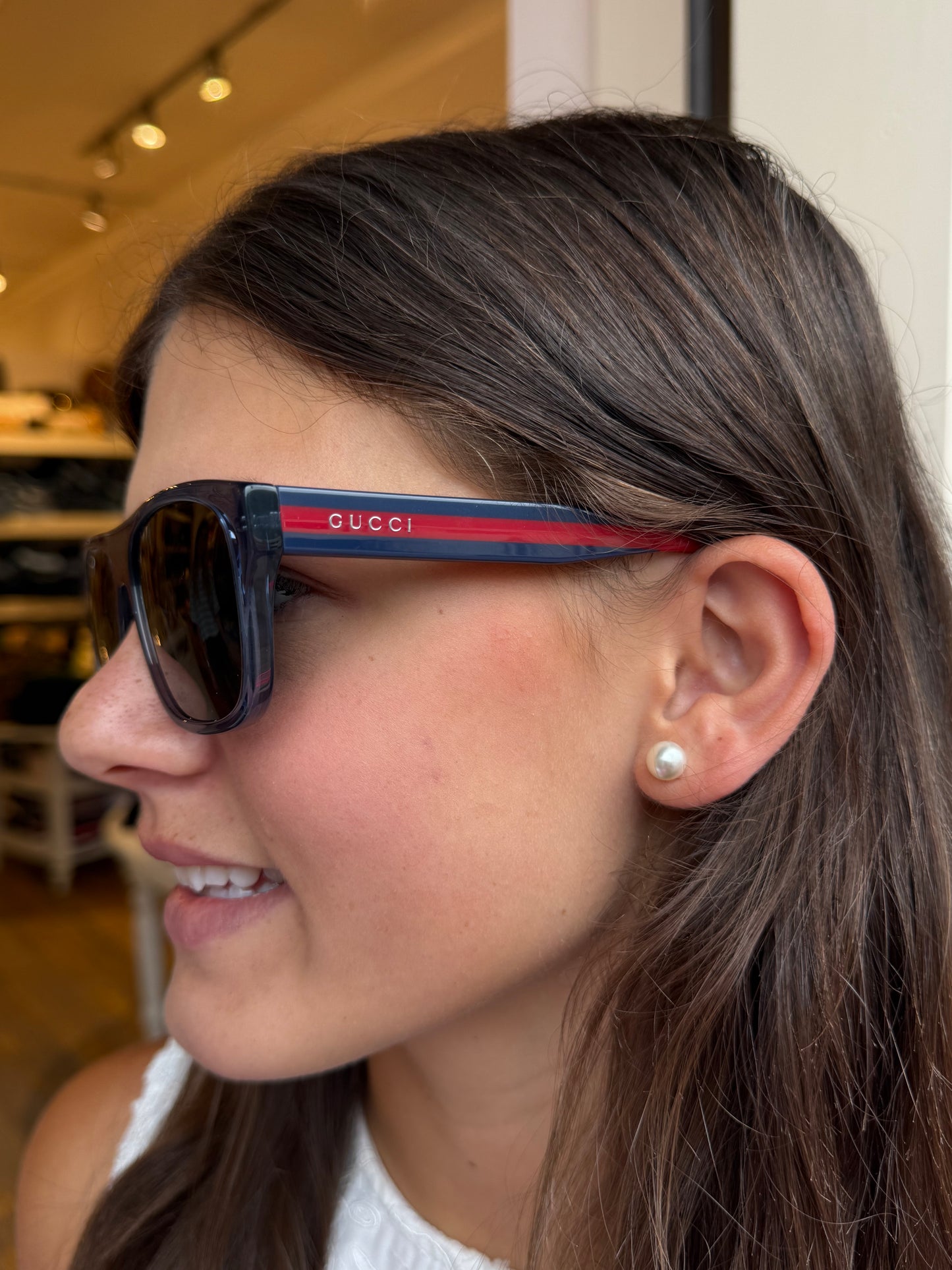 Gucci Red Stripe Sunglass