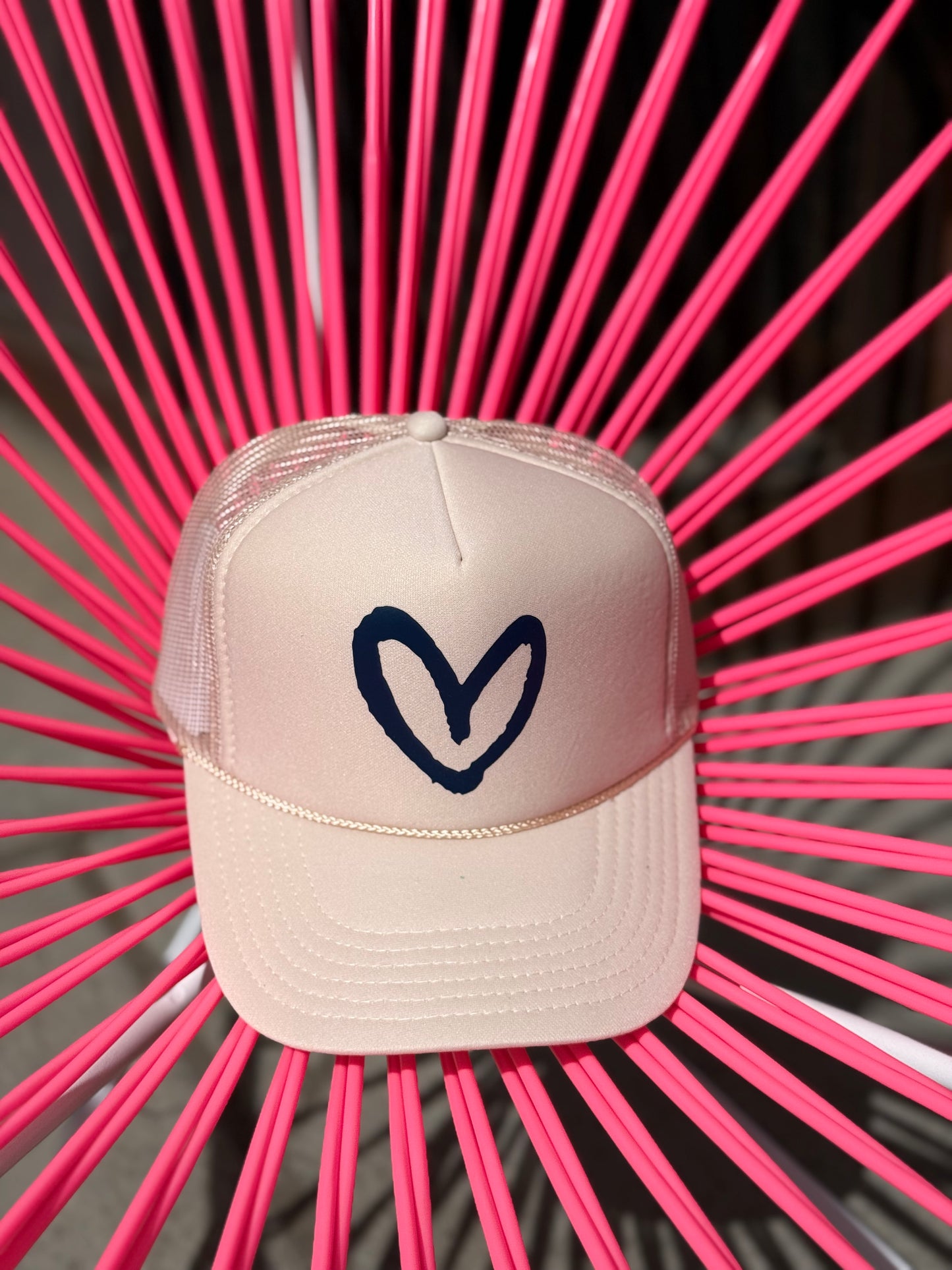 House of Shan Tan/Nvy Heart Hat