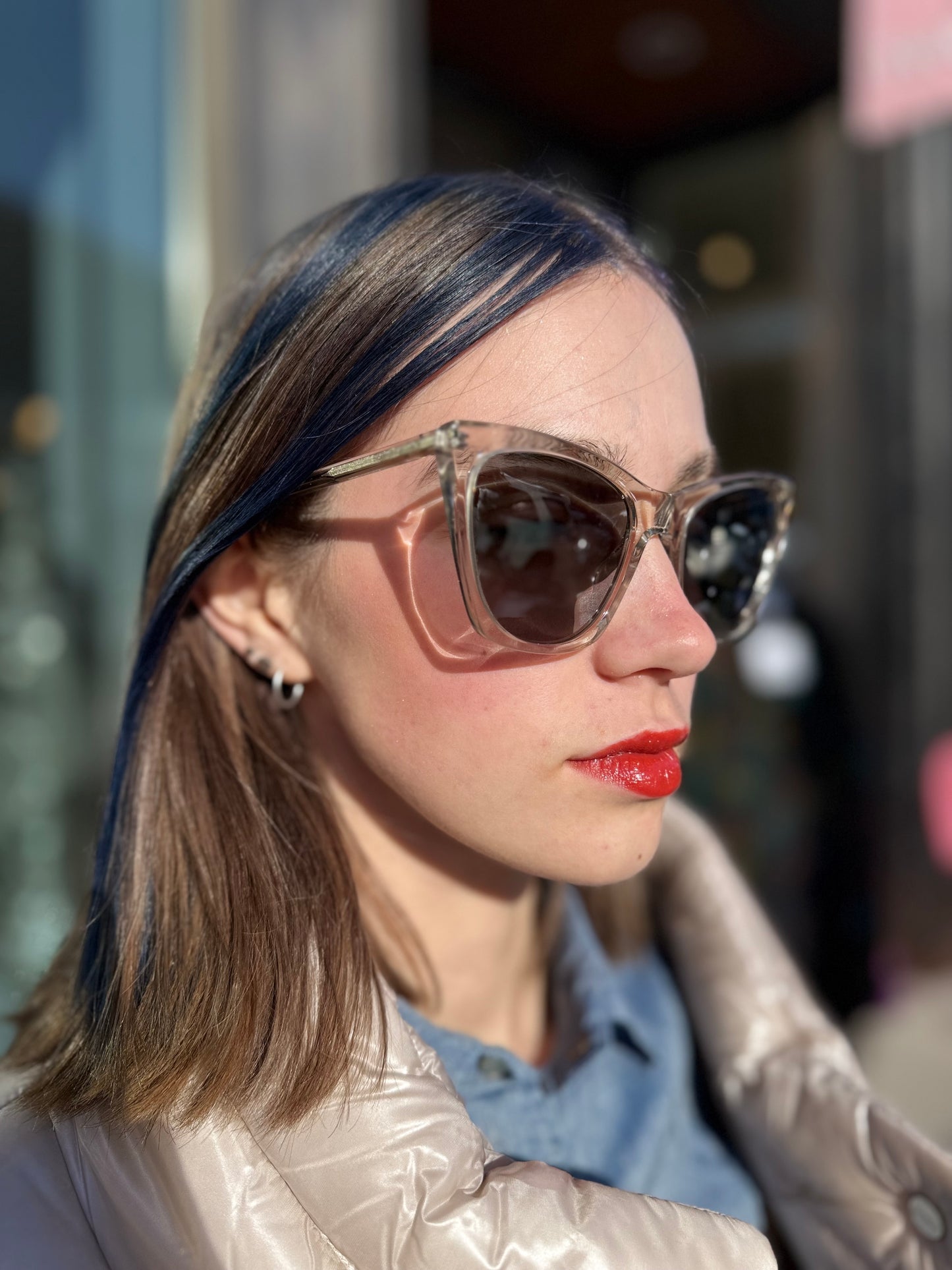 YSL Kate Clear Sunglasses