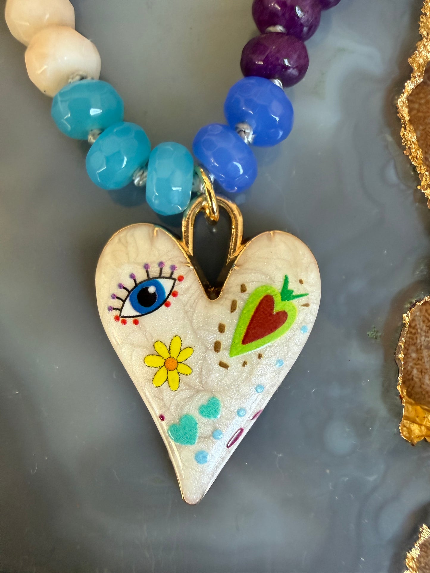 Gems by SJ Ditsy Heart Necklace