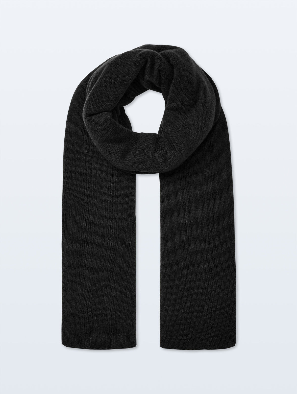 White + Warren Travel Wrap in Black, full product view