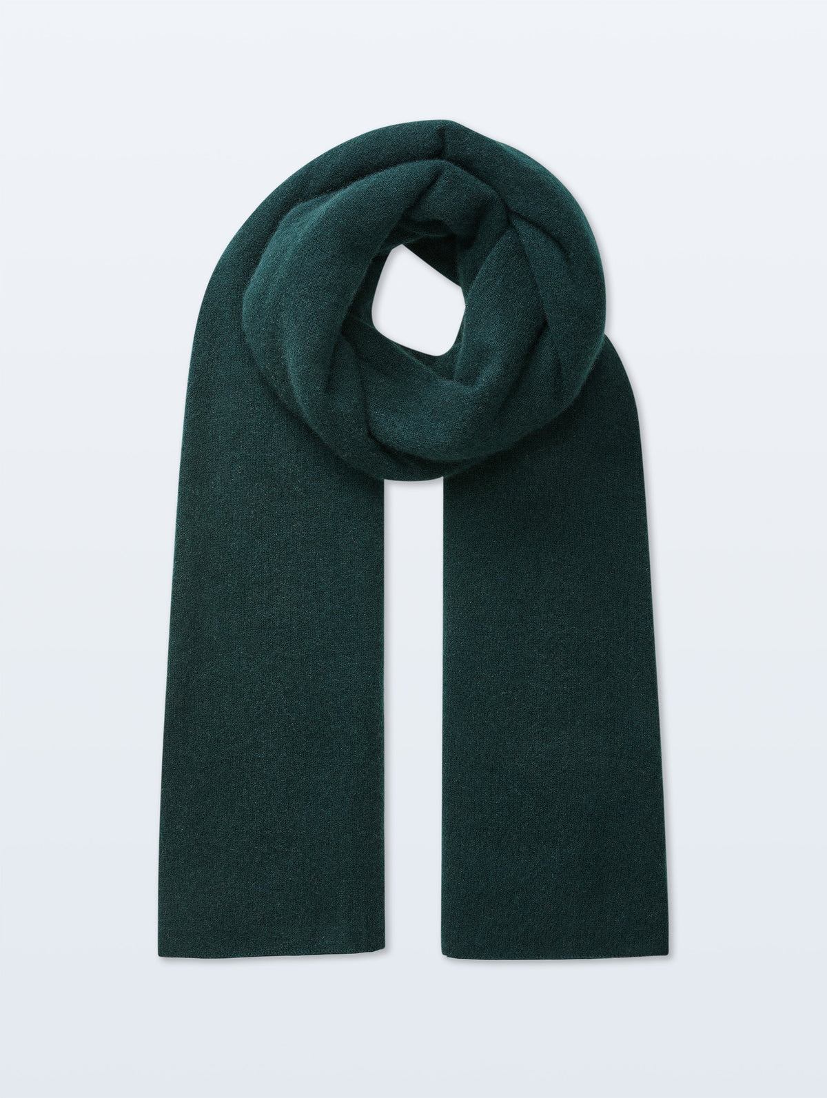 White + Warren Travel Wrap in Dark Emerald, full product view