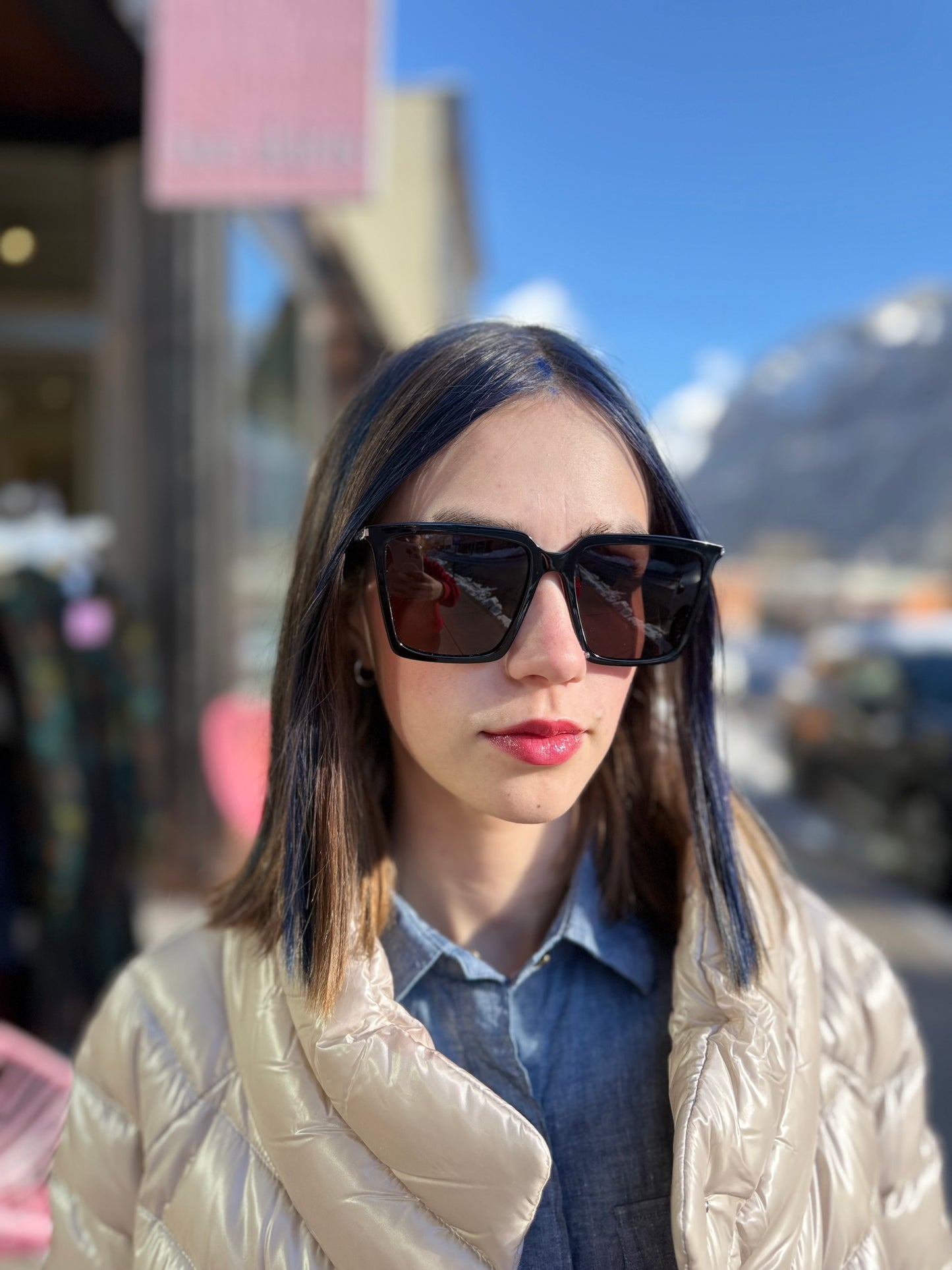 YSL Trapezoid Sunglasses