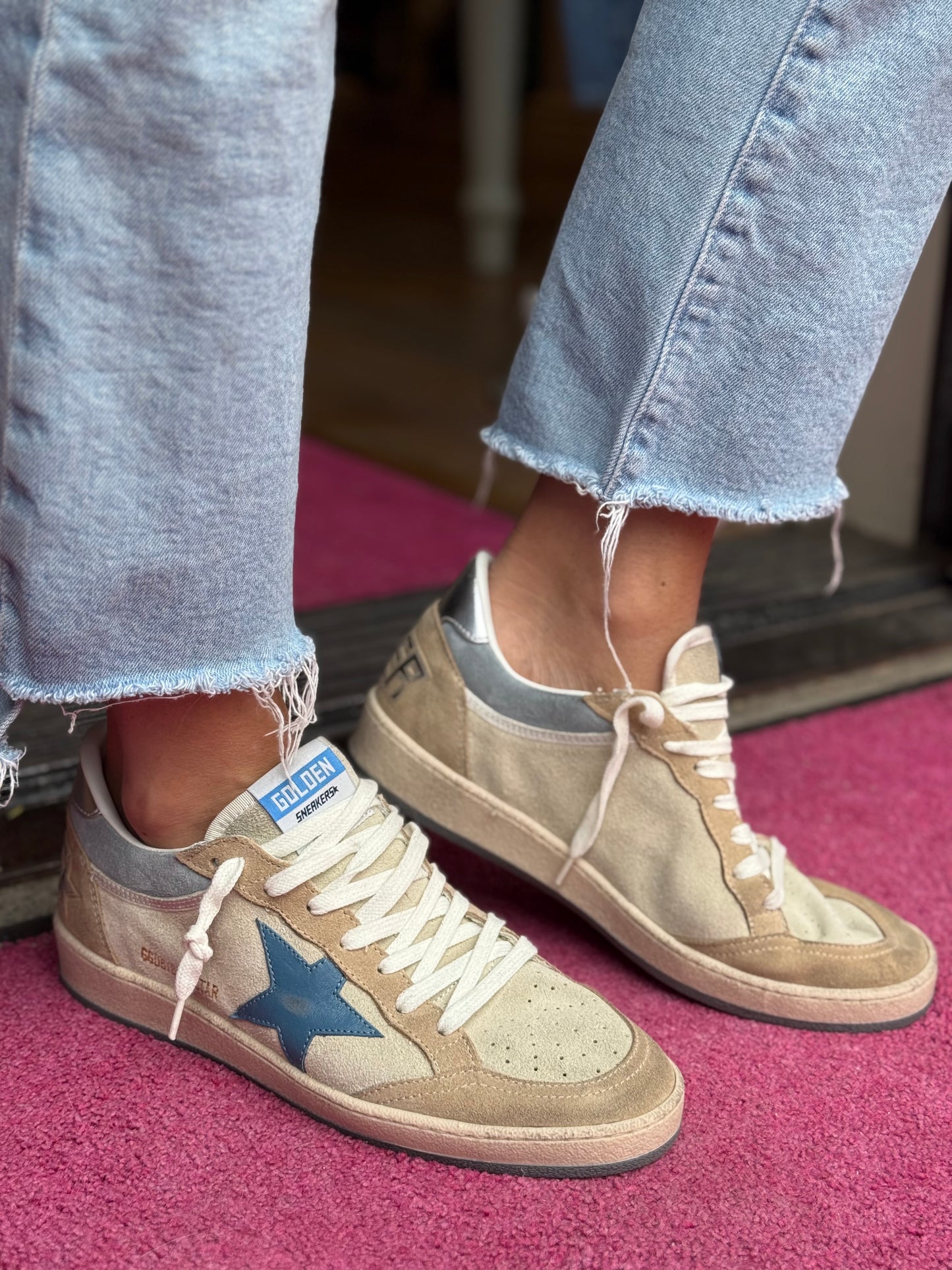 GG Ballstar Blue Star Suede