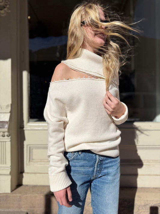 Naadam Asymmetrical Sweater