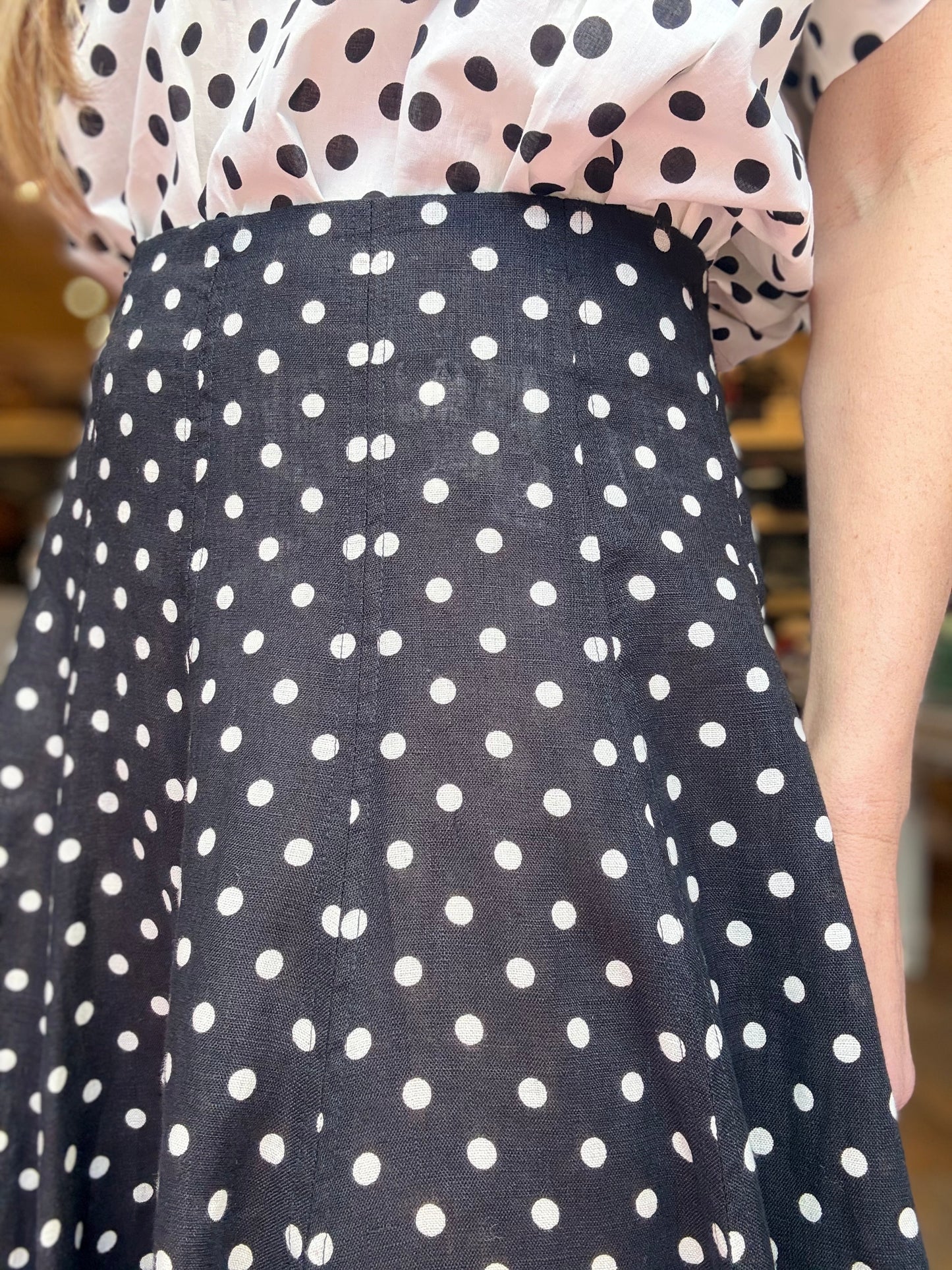 Hannes Polka Dot Skirt