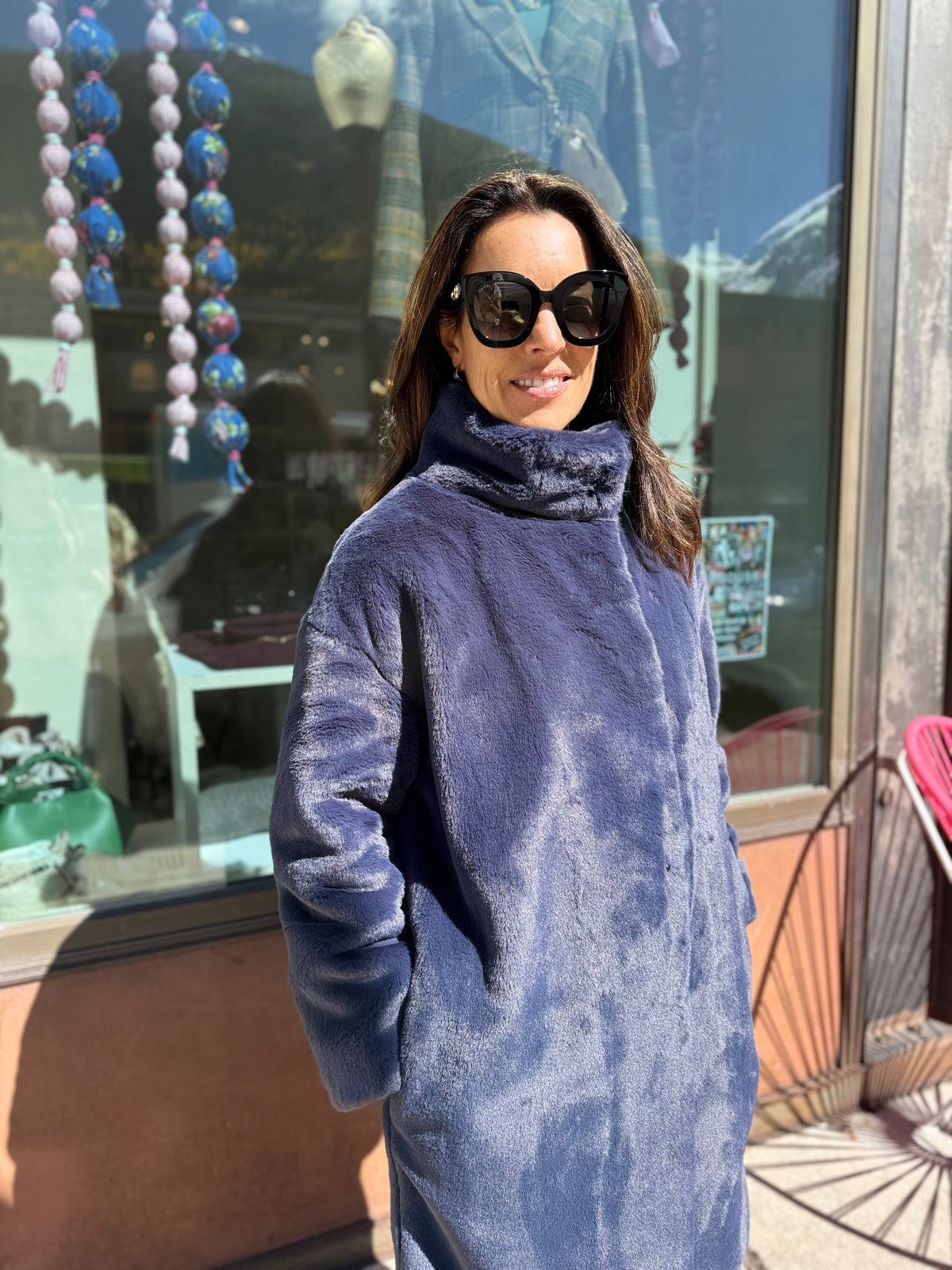 Herno Faux Midi Coat
