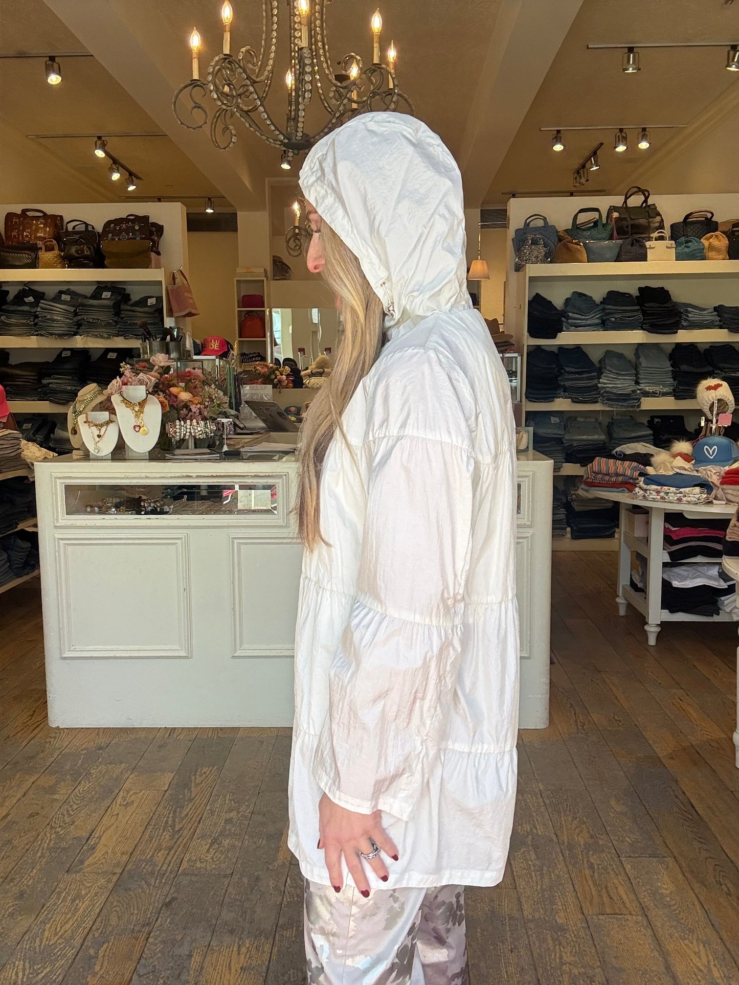 Herno Crinkle Tiered Coat