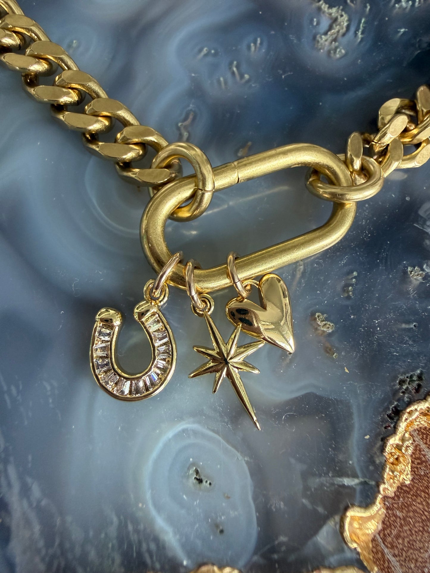 Rachel Nathan Race Track Western Charms Necklace