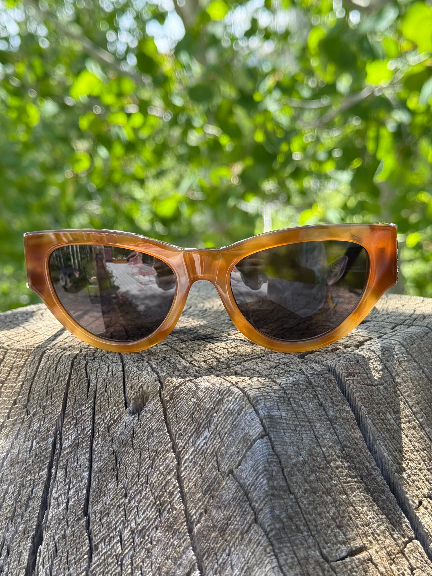 YSL Havana Black Cat Eye Sunglasses