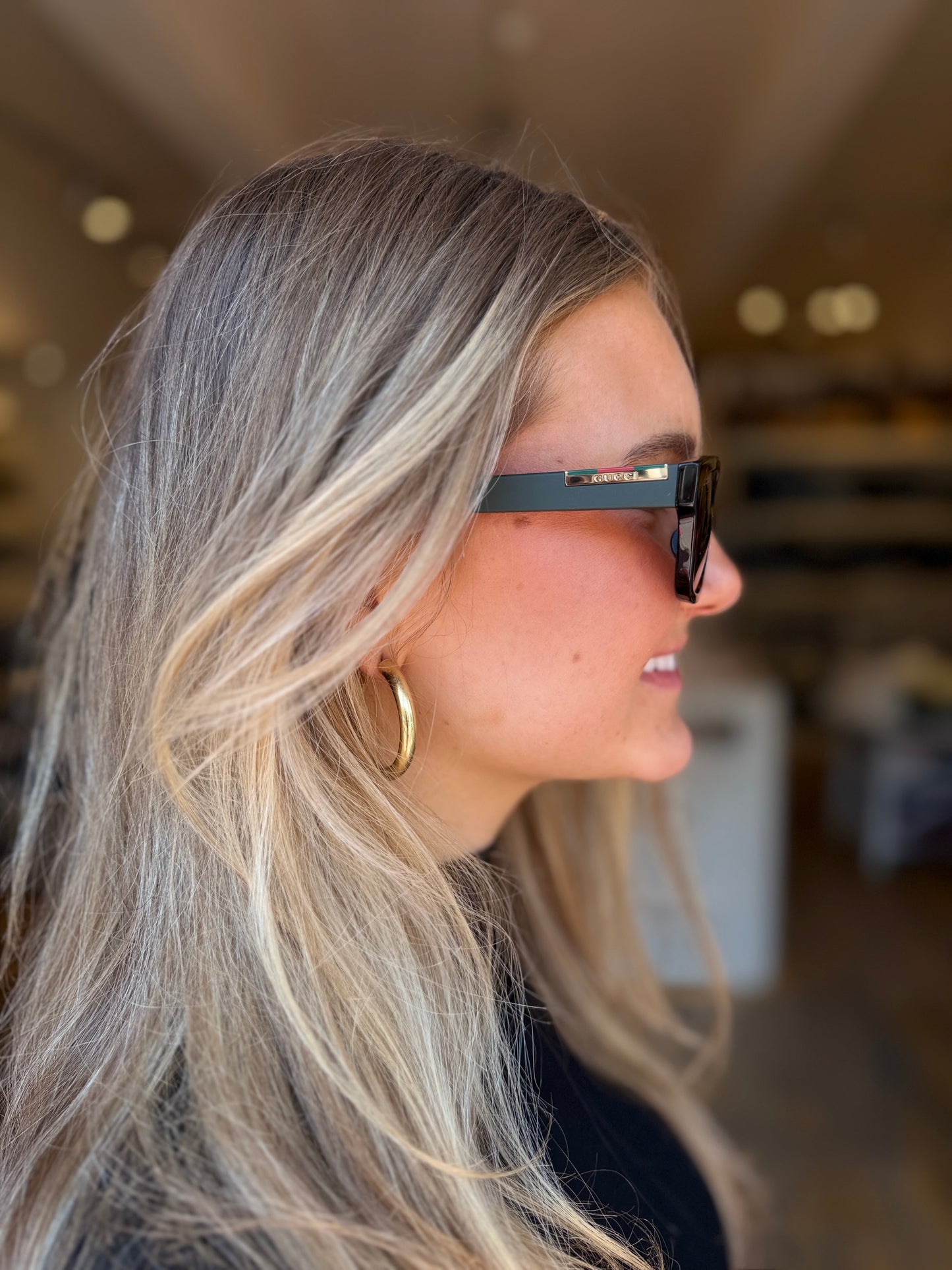 Gucci Unisex Flex Arm Sunglasses