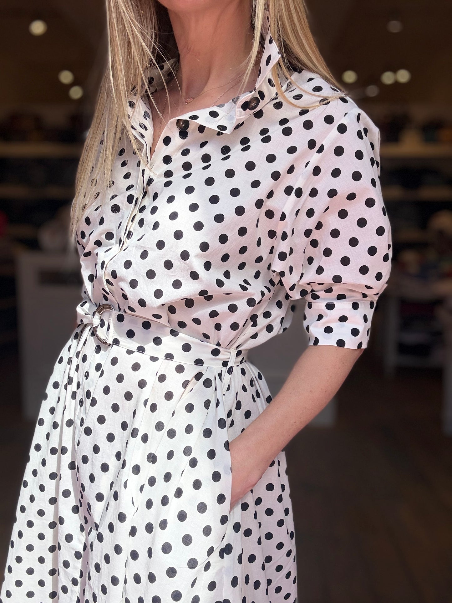 Hannes Polka Dot Dress